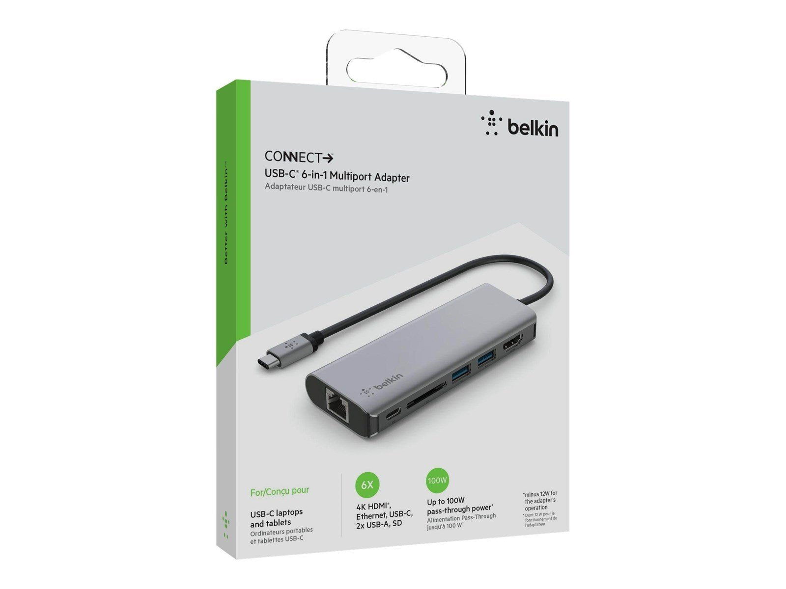 Belkin CONNECT USB-C 6-in-1 Multiport Adapter