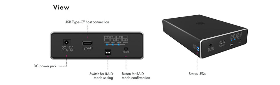 Geh. IcyBox USB 3.2(Gen2) 2x2,5" SATA SSD IB-RD2253-C31 retail