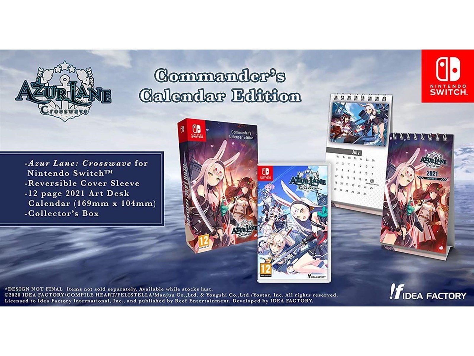 Azur Lane: Crosswave - Commanders Calendar Edition - Nintendo Switch - Action - PEGI 12