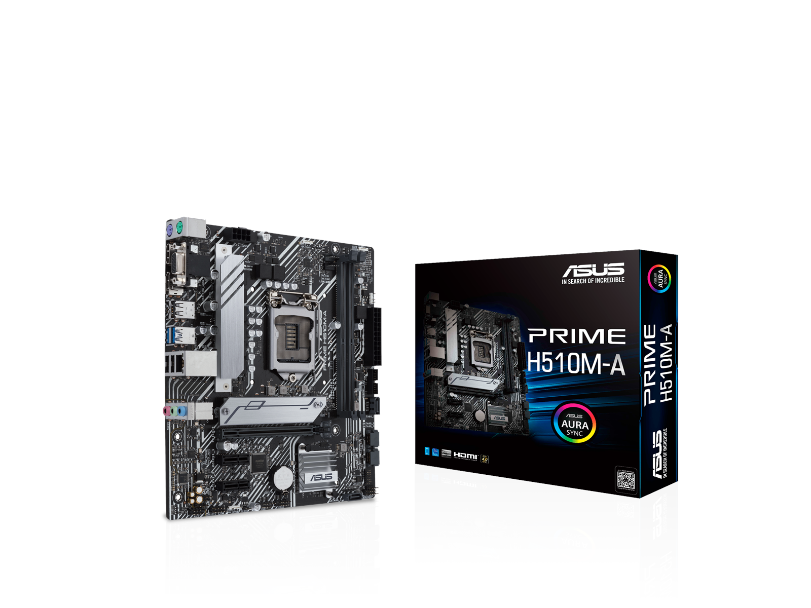 ASUS PRIME H510M-A Mainboard - Intel H510 - Intel LGA1200 socket - DDR4 RAM - Micro-ATX