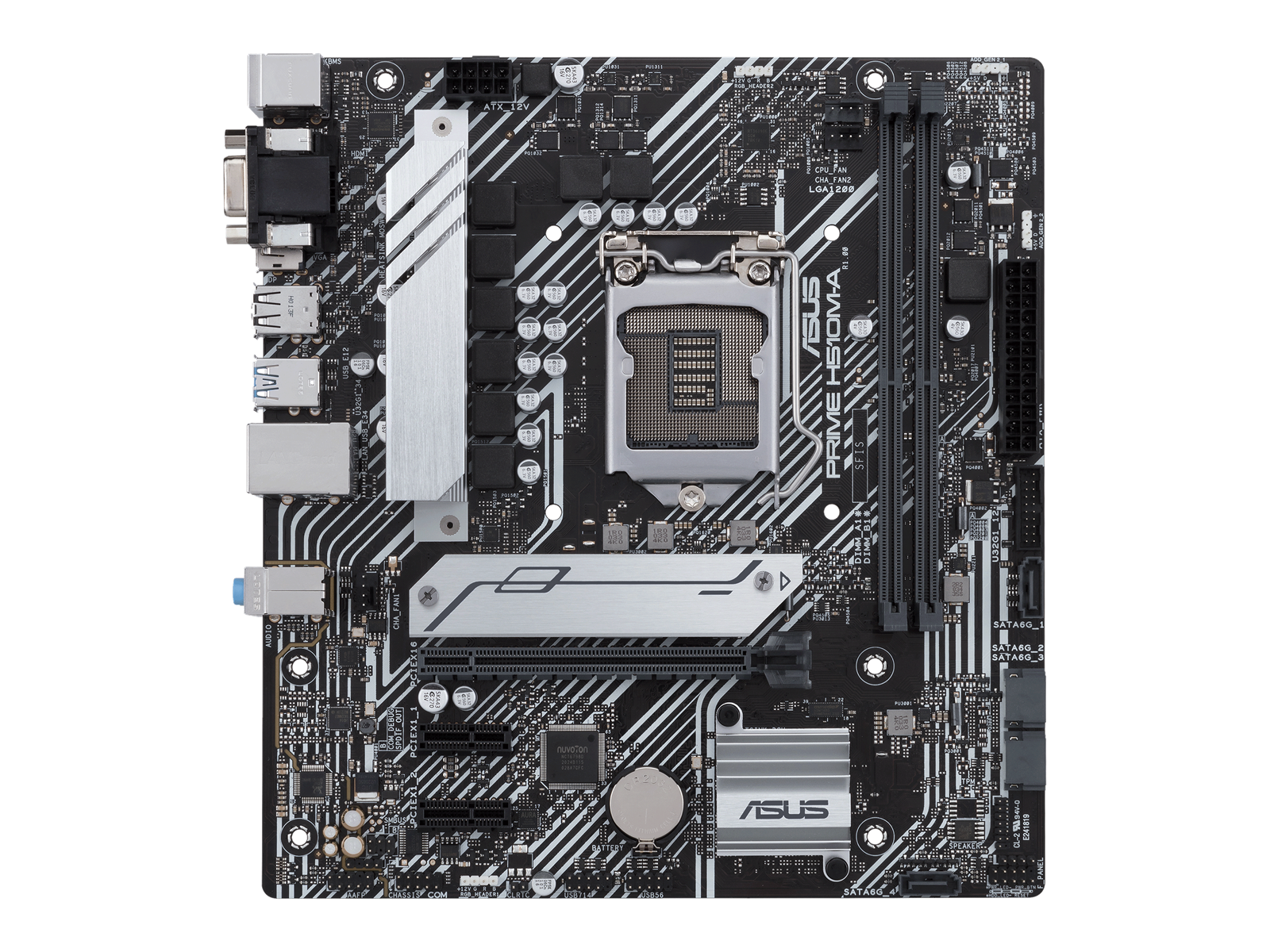 ASUS PRIME H510M-A Mainboard - Intel H510 - Intel LGA1200 socket - DDR4 RAM - Micro-ATX