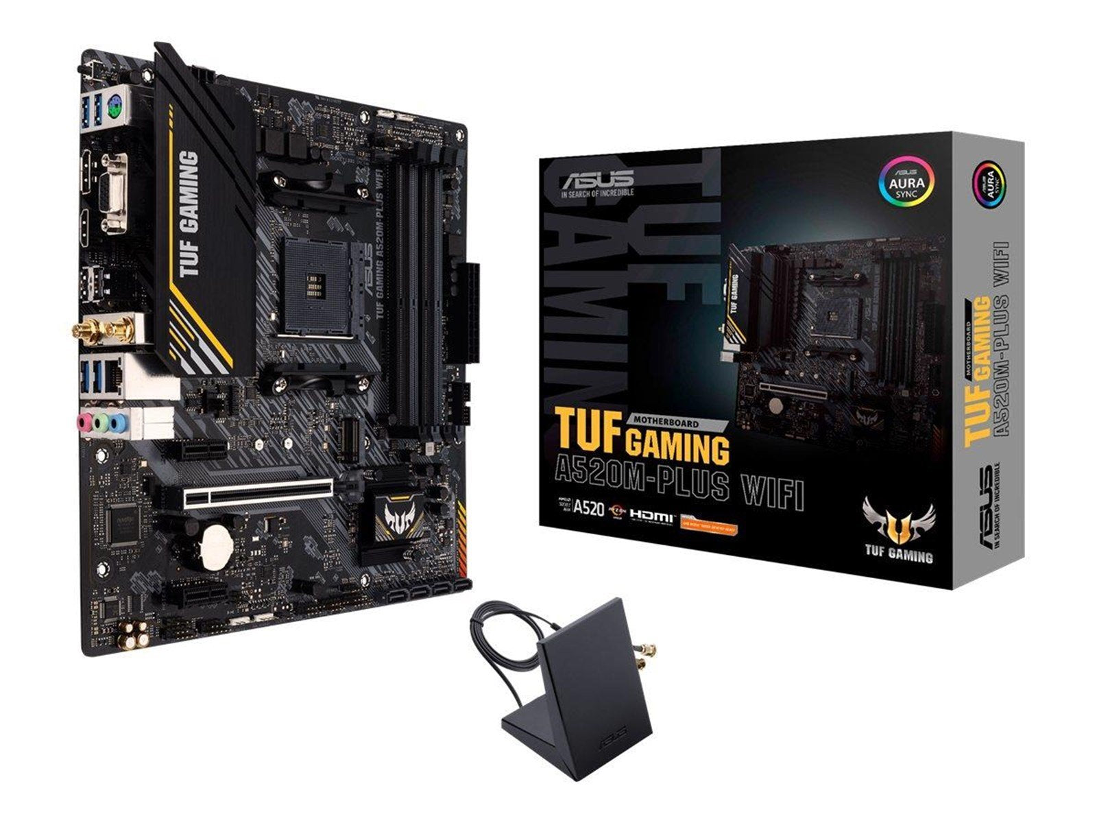 ASUS TUF GAMING A520M-PLUS WIFI Mainboard - AMD A520 - AMD AM4 socket - DDR4 RAM - Micro-ATX