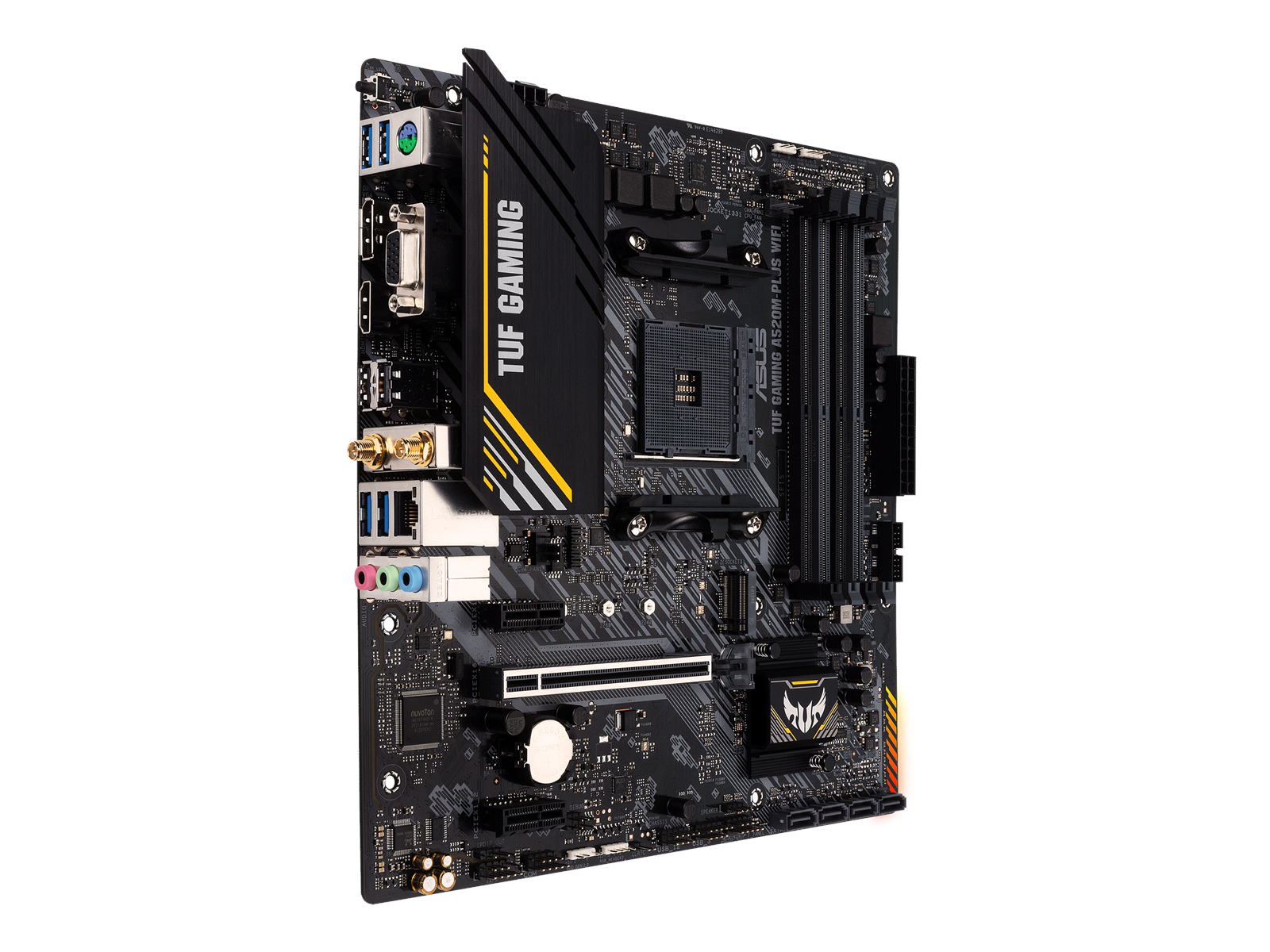 ASUS TUF GAMING A520M-PLUS WIFI Mainboard - AMD A520 - AMD AM4 socket - DDR4 RAM - Micro-ATX