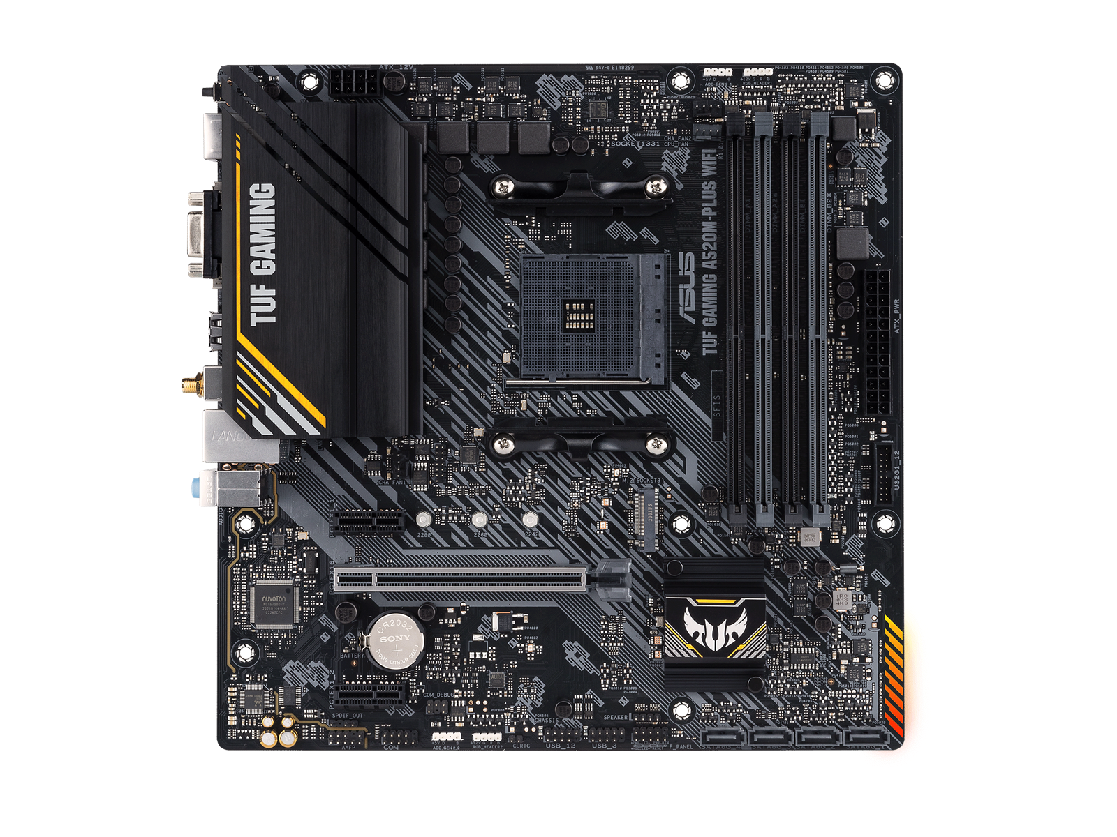 ASUS TUF GAMING A520M-PLUS WIFI Mainboard - AMD A520 - AMD AM4 socket - DDR4 RAM - Micro-ATX