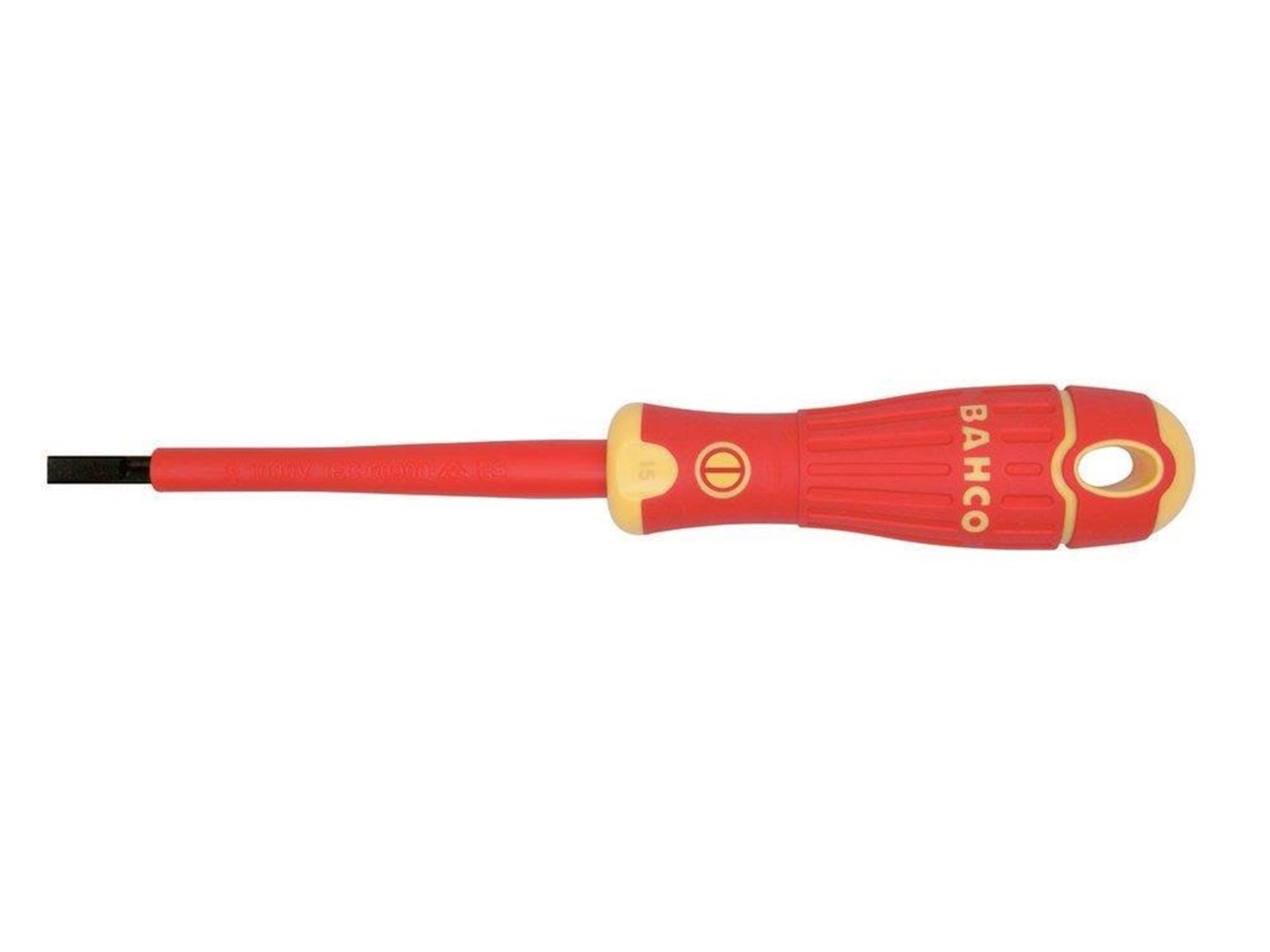 BAHCO insulated slotted screwdriver 0.5x3x100mm
