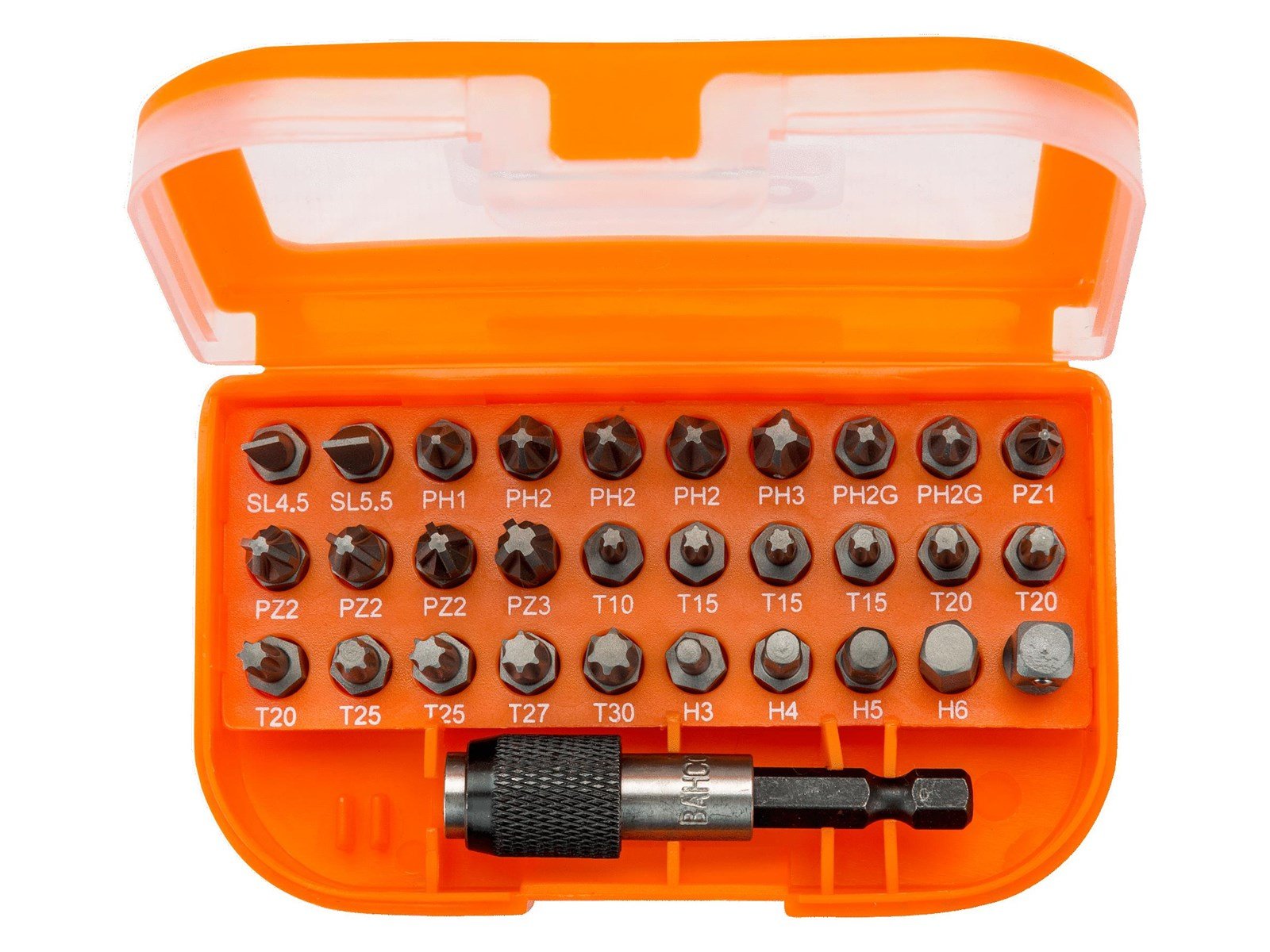 BAHCO bits 1/4 31 pieces lige-ph-ph2g-pz-tx-hex