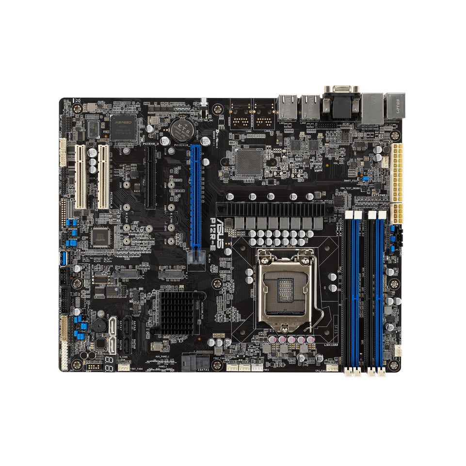 ASUS P12R-E              ATX  1x LGA 1200 DDR4  2x1G