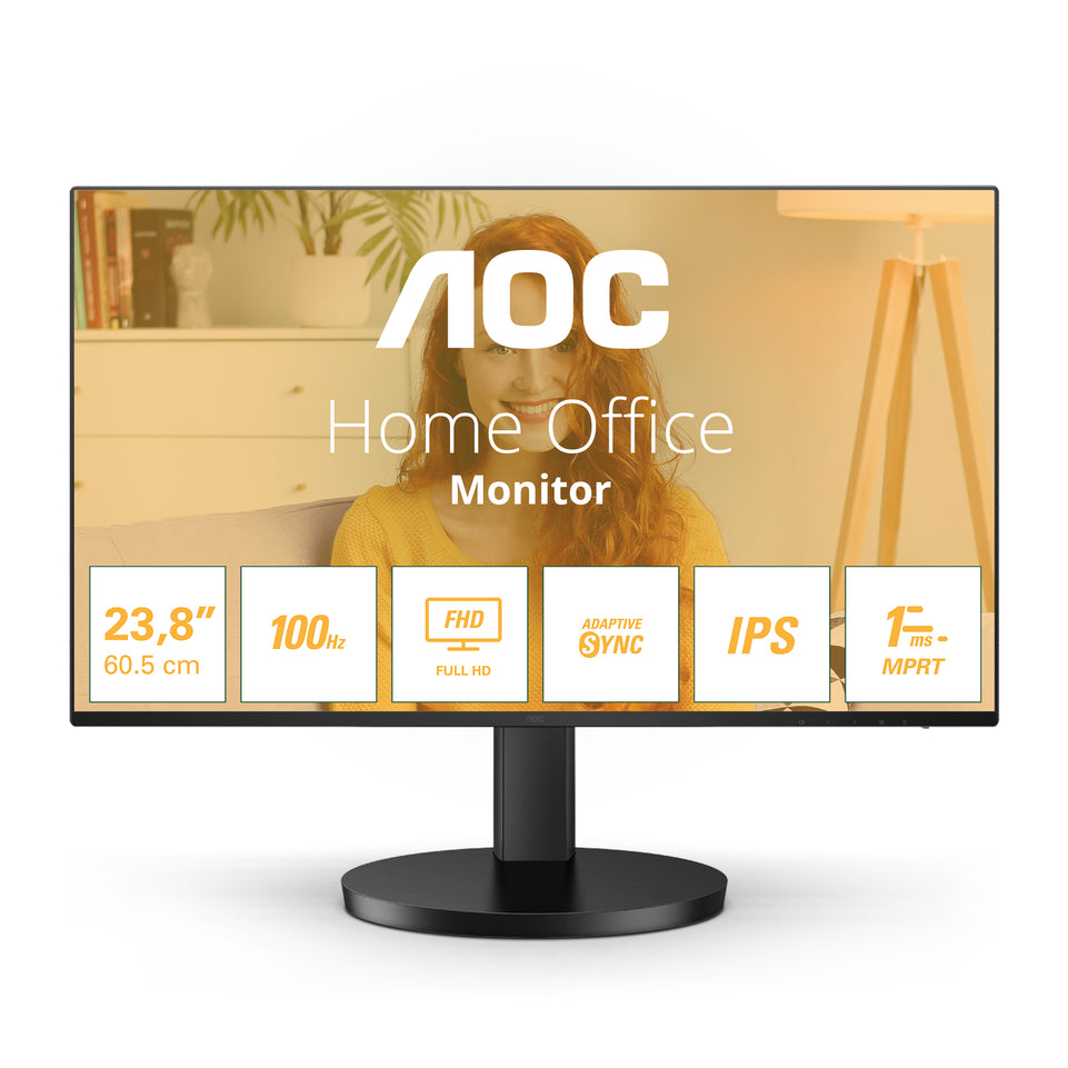 AOC 60,5cm (23,8") 24B3HA2   16:09 HDMI IPS black Speaker retail