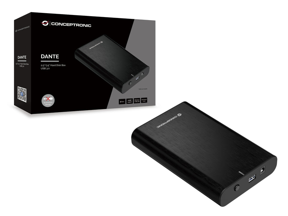 CONCEPTRONIC HDD Gehдuse 2.5"/3.5" SATA  HDD/SSD USB 3.2  sw