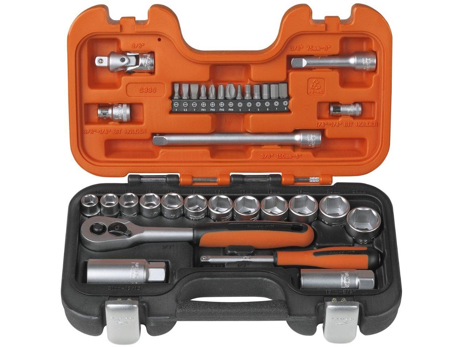 BAHCO Socket set 1/4 & 3/8