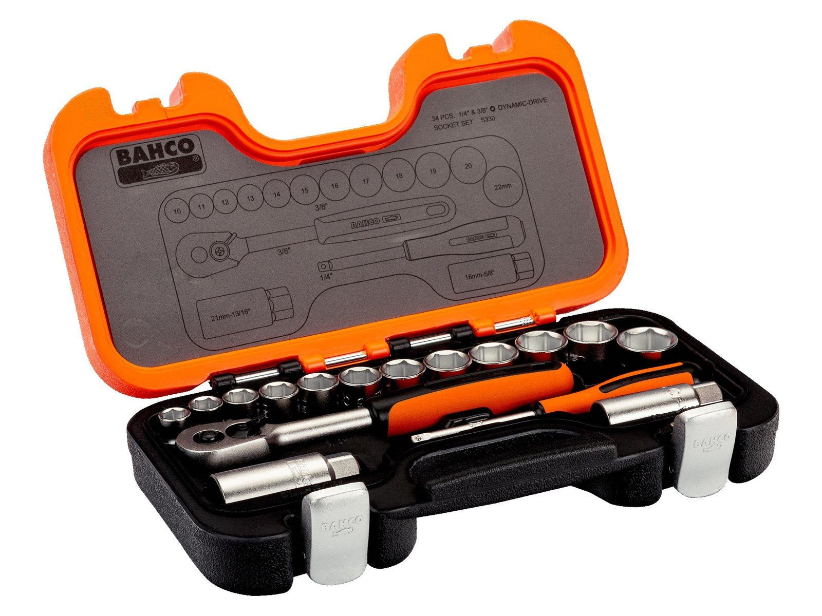 BAHCO Socket set 1/4 & 3/8