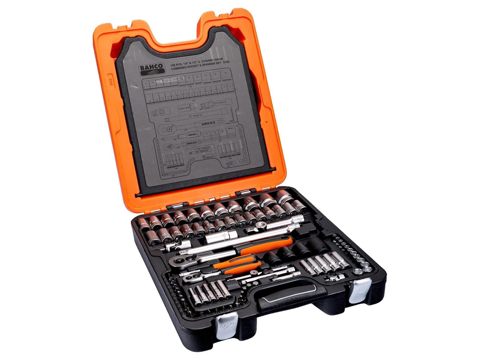 BAHCO Socket set 1/4 & 1/2