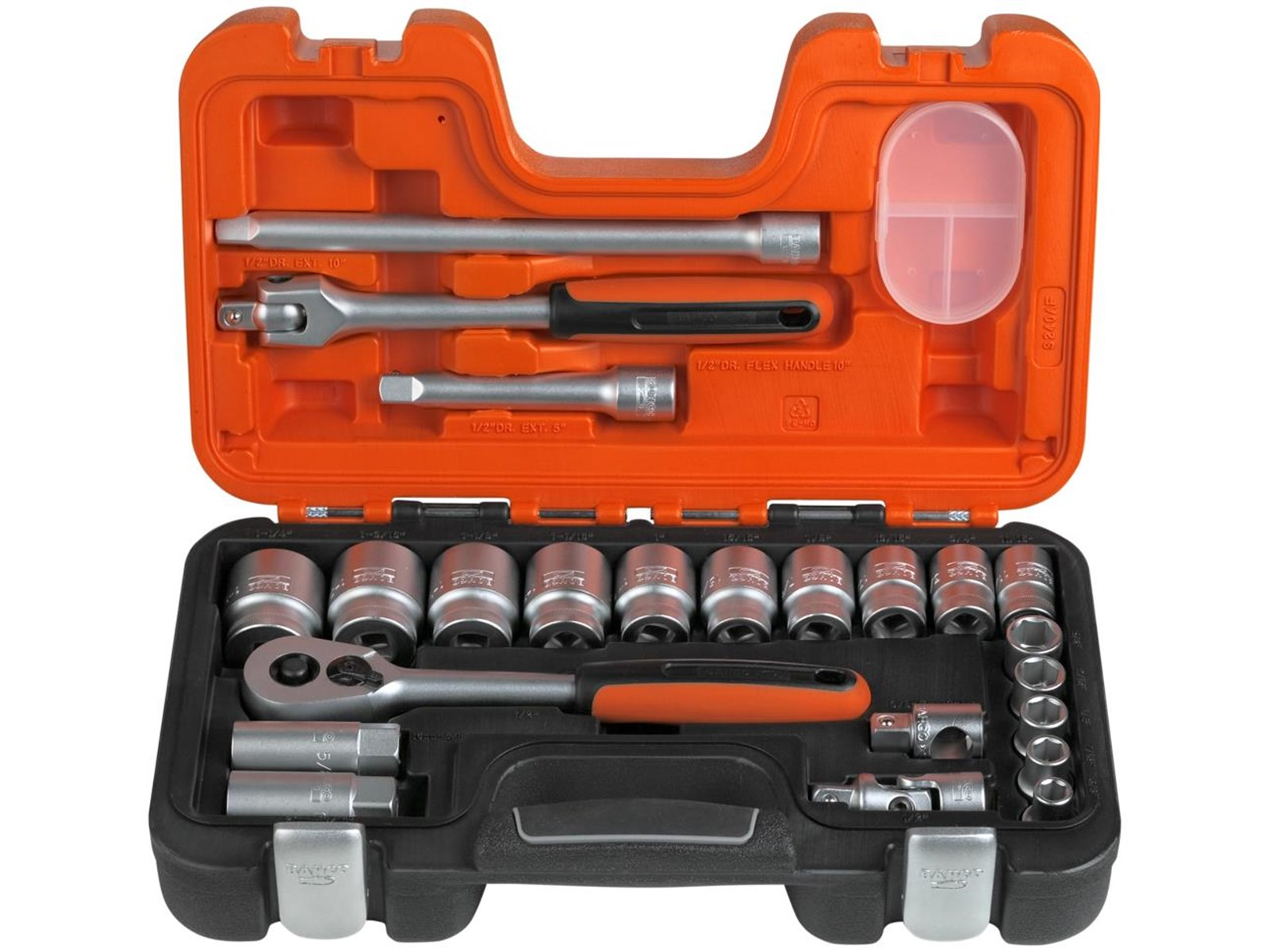 BAHCO 1/2 socket set 23 pcs inch 3/8-1.1/4