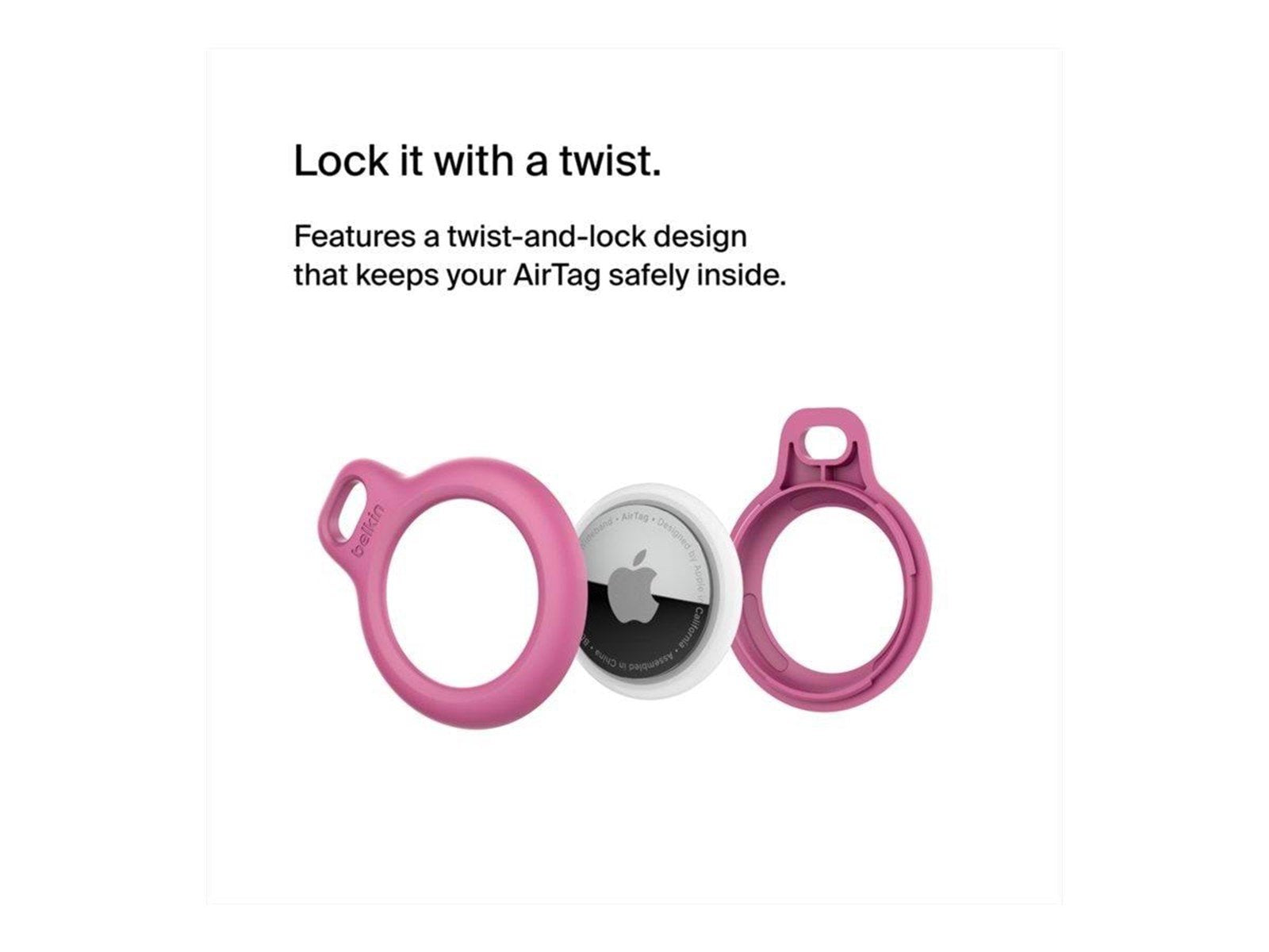 Belkin Secure Holder with Keyring - Pink
