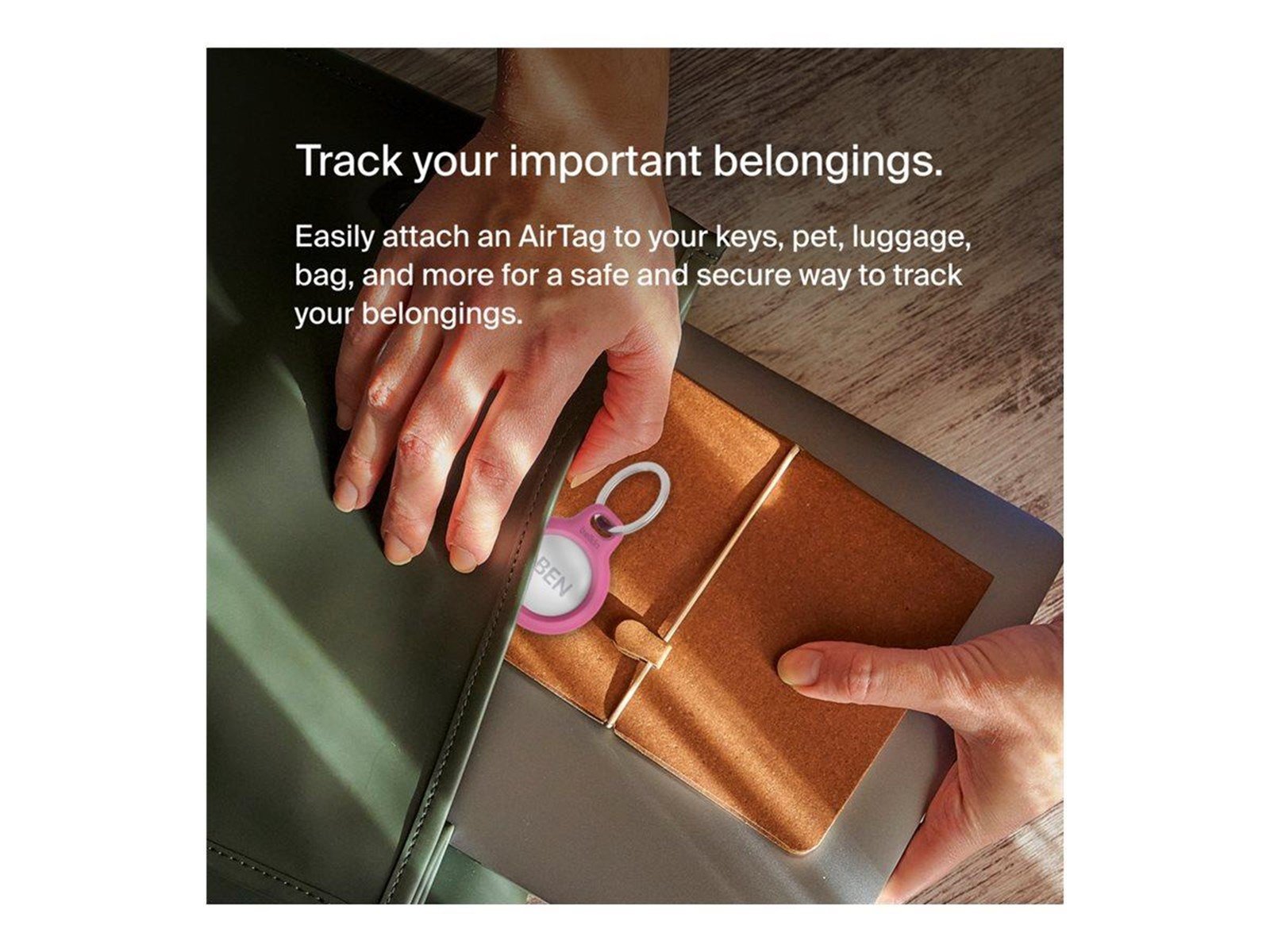 Belkin Secure Holder with Keyring - Pink