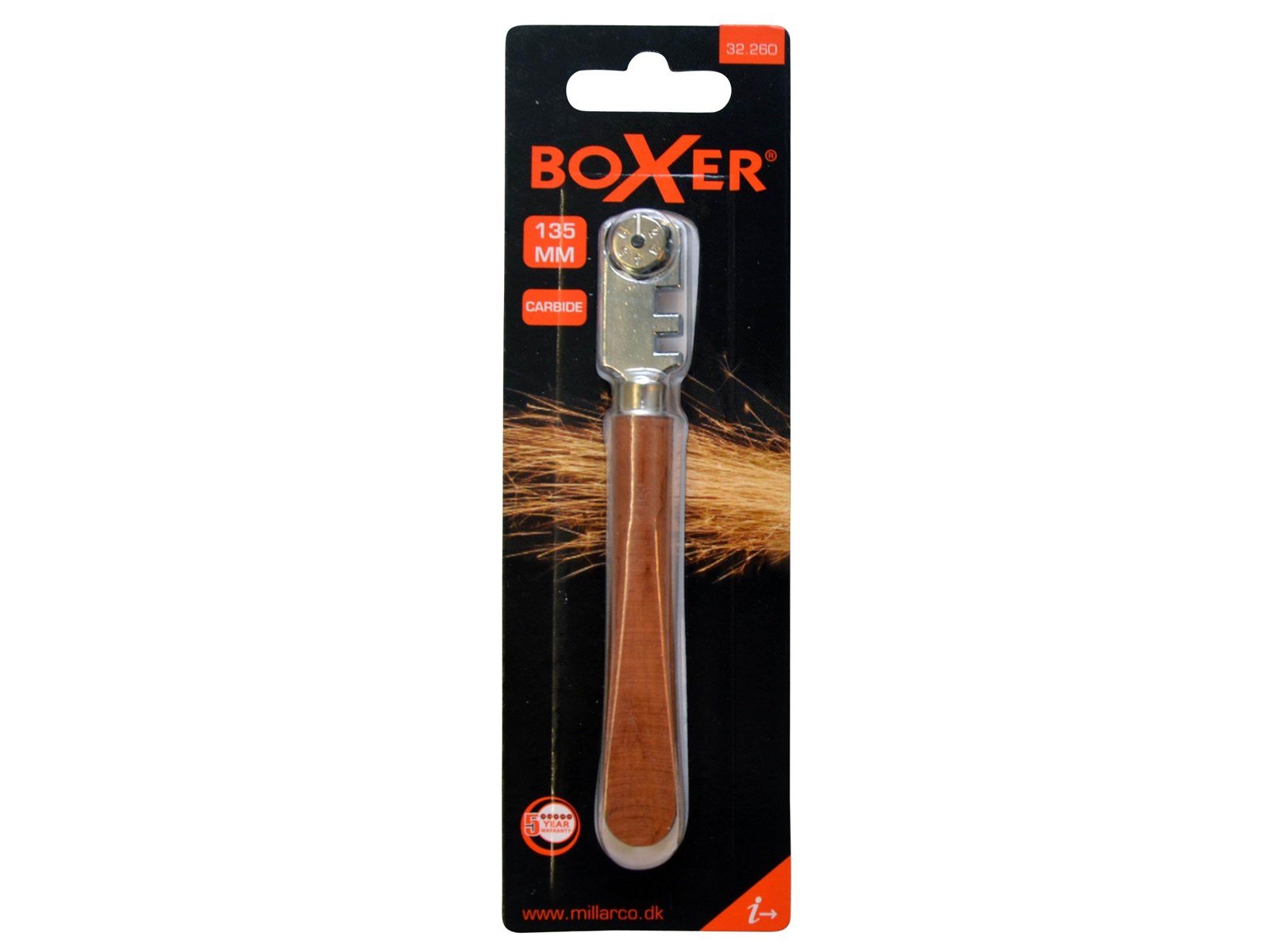 Boxer Glass cutter with wooden handle