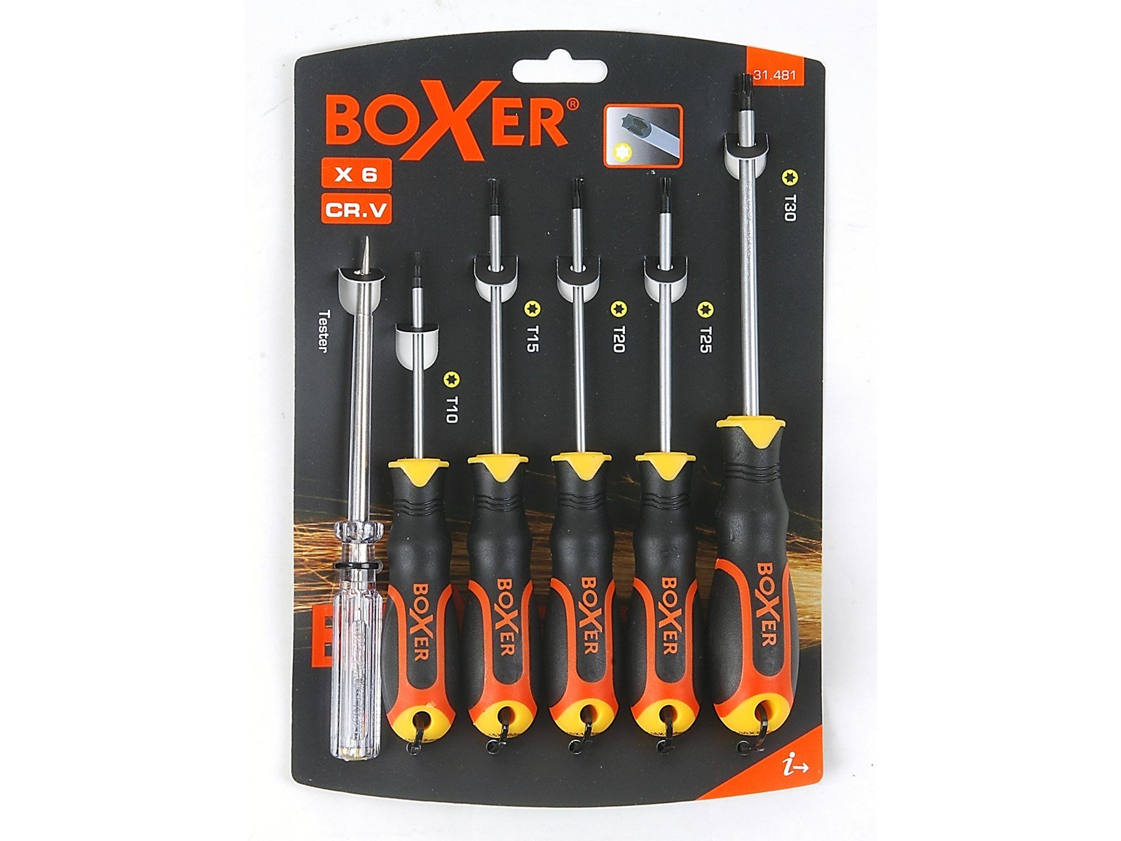 Boxer Screwdriver set TORX 6 pieces