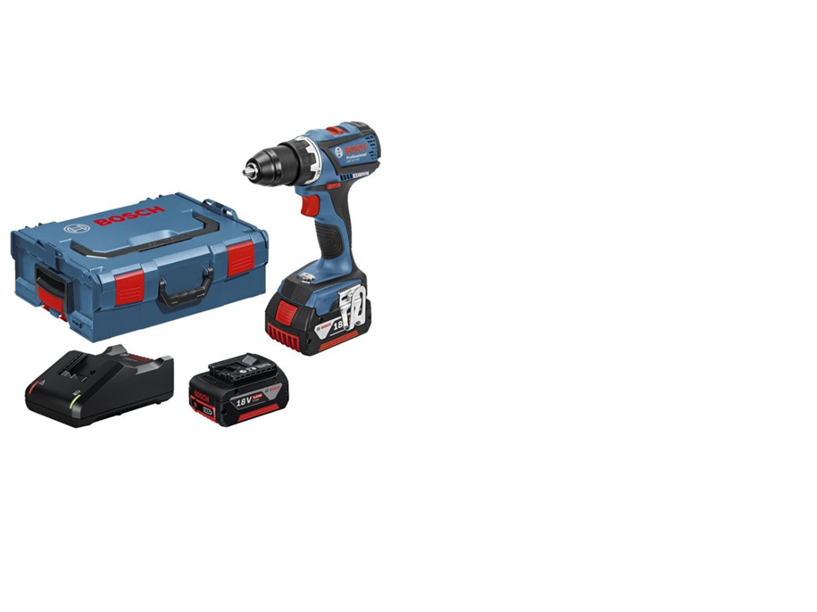 Bosch Professional AKKU DRILL/DRIVER GSR 18V-EC 2X5AH L-BOXX