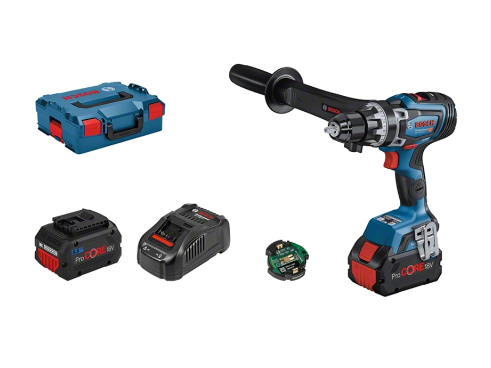 Bosch Professional DRILL/DRIVER GSR 18V-150C 2X8PC LB