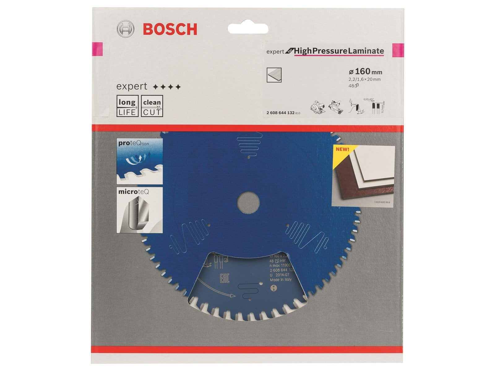 Bosch RUNDSAVKL 160X20X2.2MM 48T EXP HIGHPRESS