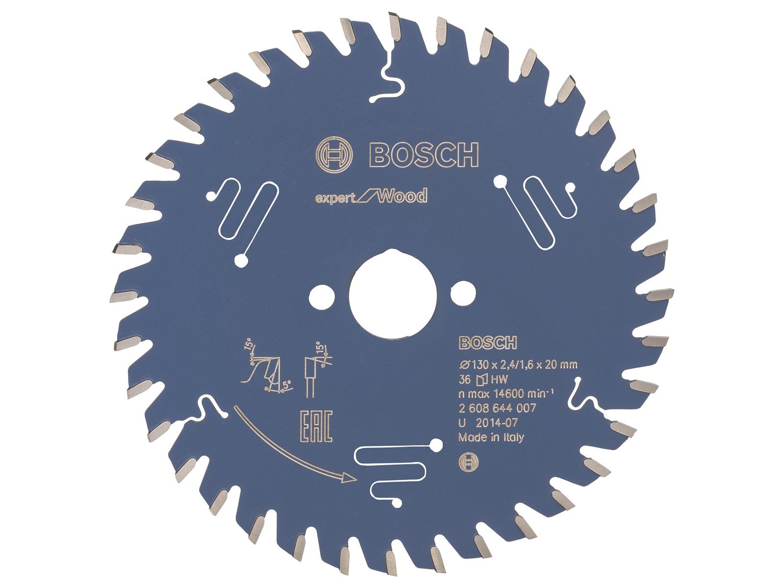 Bosch RUNDSAVKLINGE 130X20X2.4MM 36T EXP WOOD