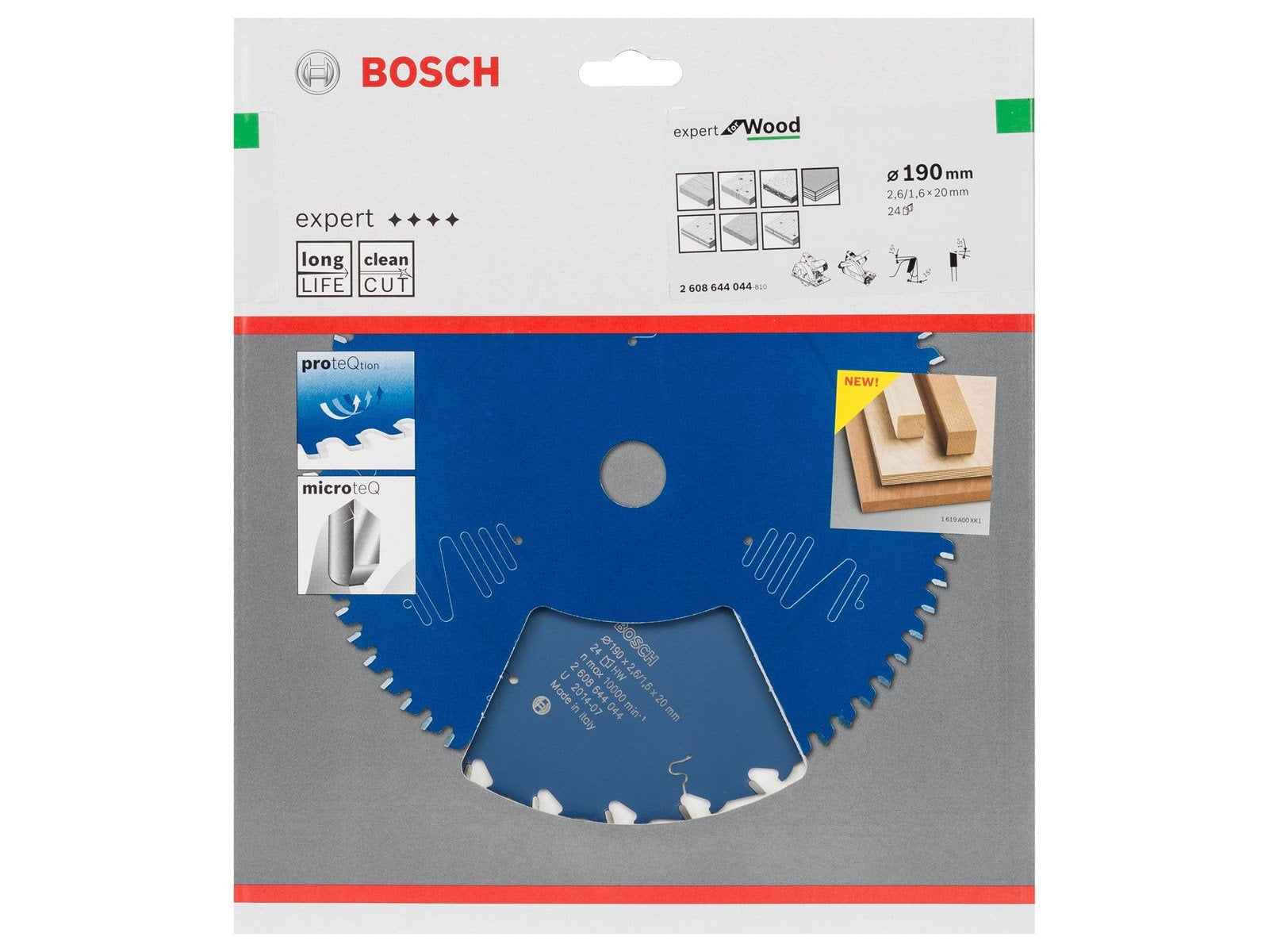 Bosch RUNDSAVKLINGE 190X20X2.6MM 24T EXP WOOD