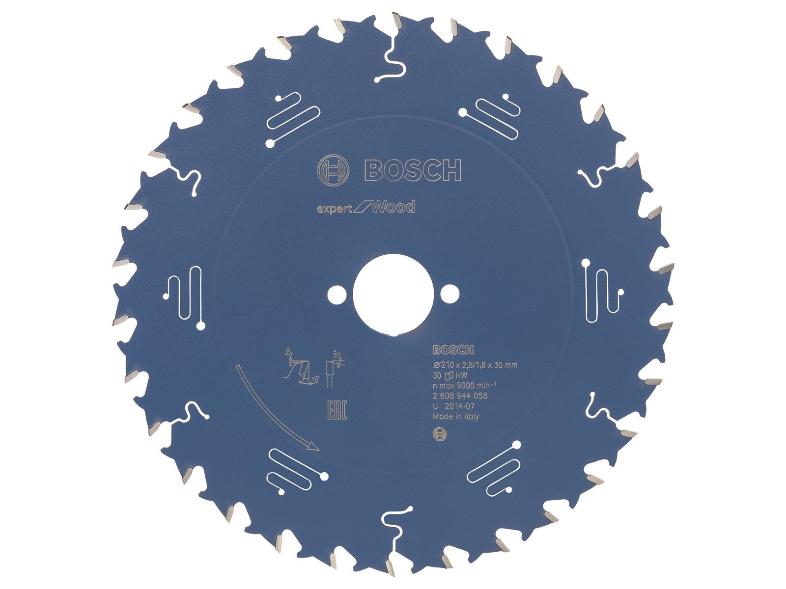 Bosch RUNDSAVKLINGE 210X30X2.8MM 30T EXP WOOD