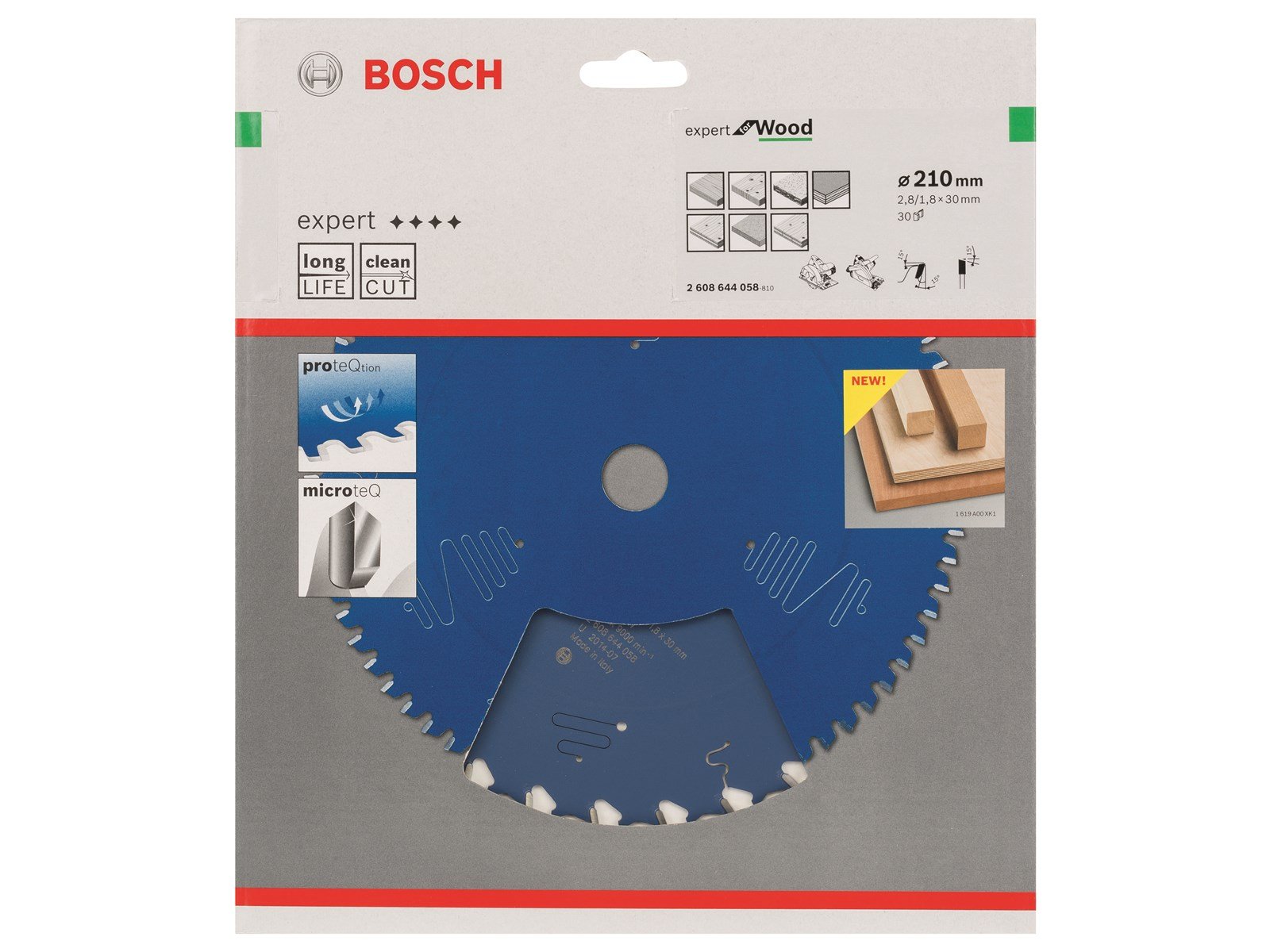 Bosch RUNDSAVKLINGE 210X30X2.8MM 30T EXP WOOD