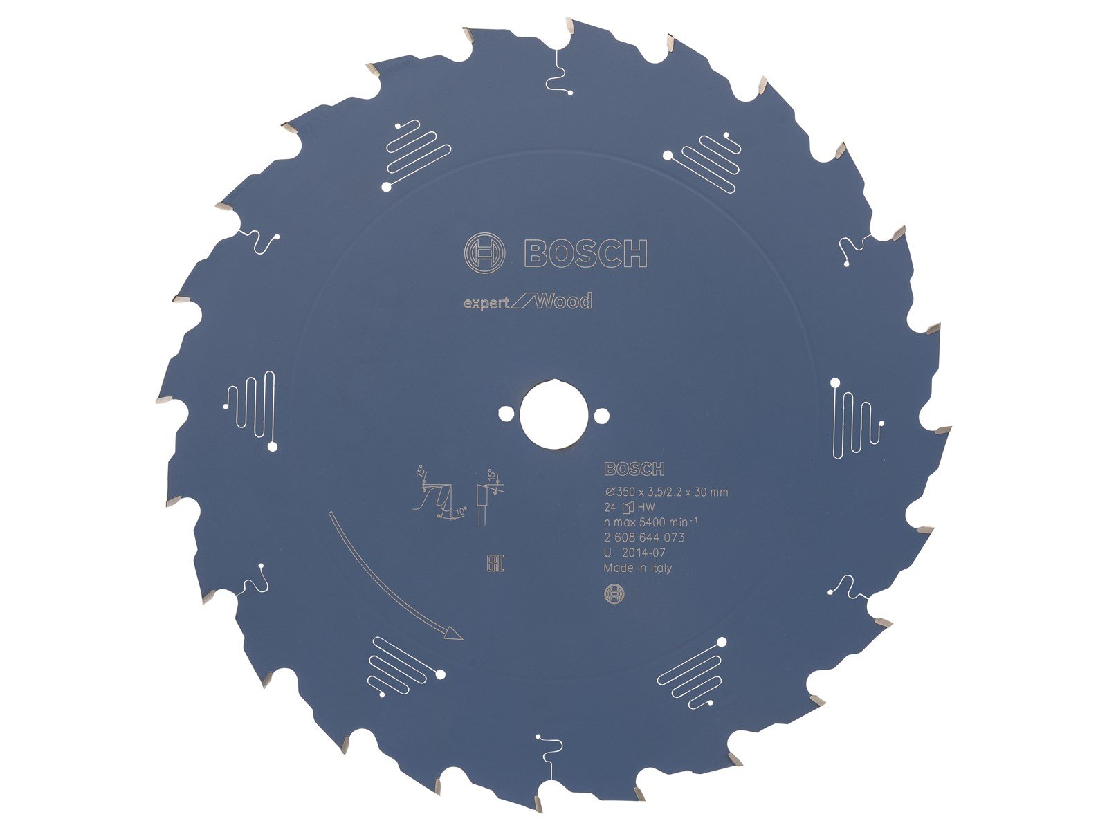 Bosch RUNDSAVKLINGE 350X30X3.5MM 24T EXP WOOD