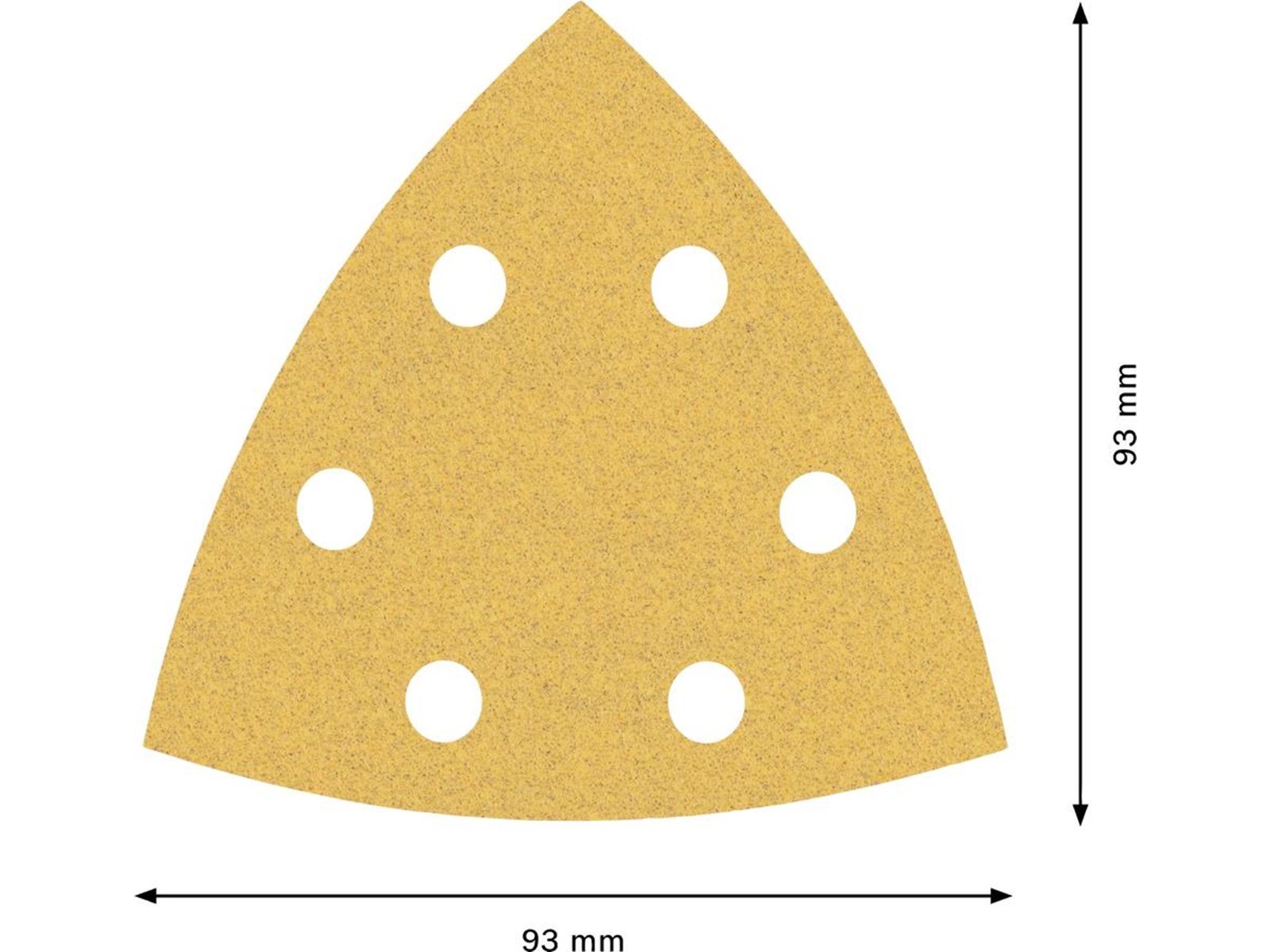 Bosch sanding blade delta 93mm k100 6h 50 pcs