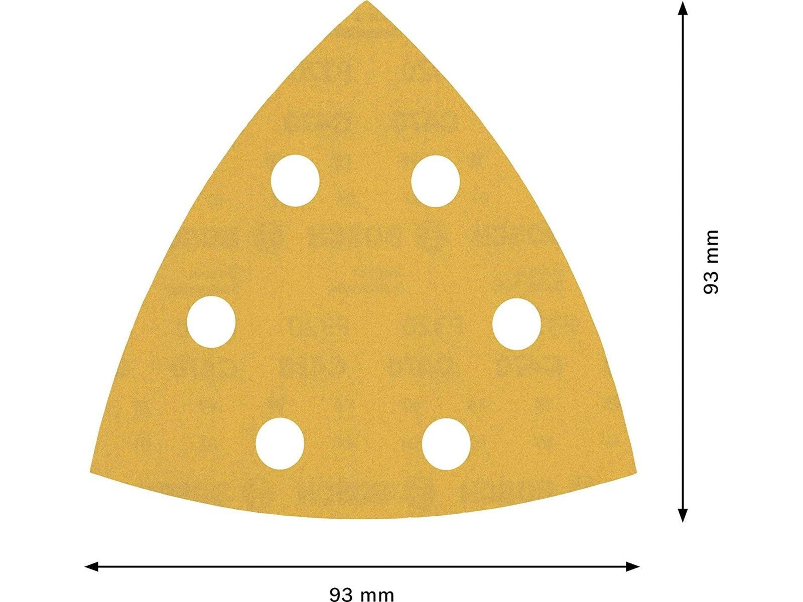 Bosch SLIBEBLAD DELTA 93MM K320 6H 50 STK