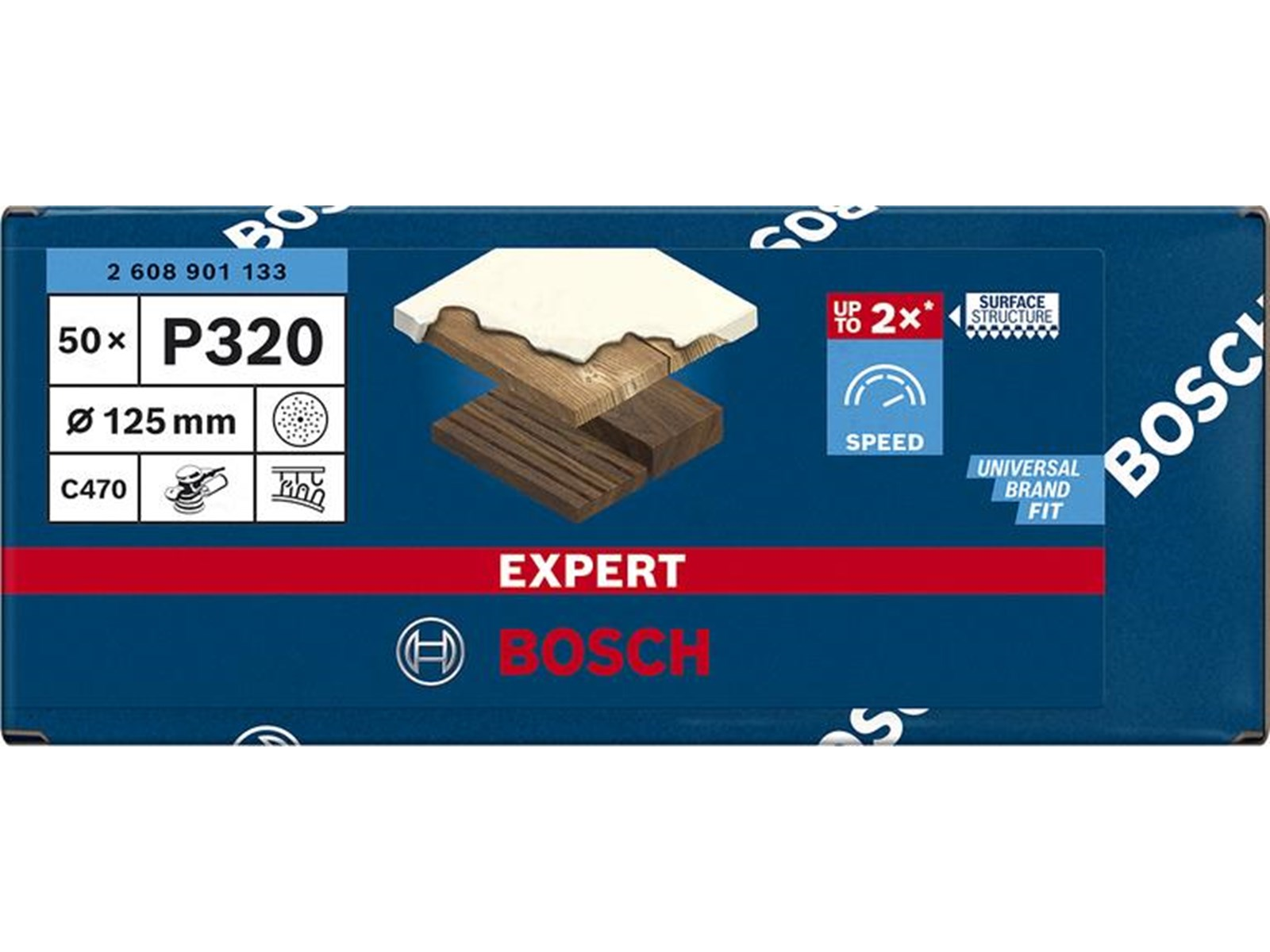 Bosch SLIBEBLAD EXC 125MM K320 MULTI 5 STK