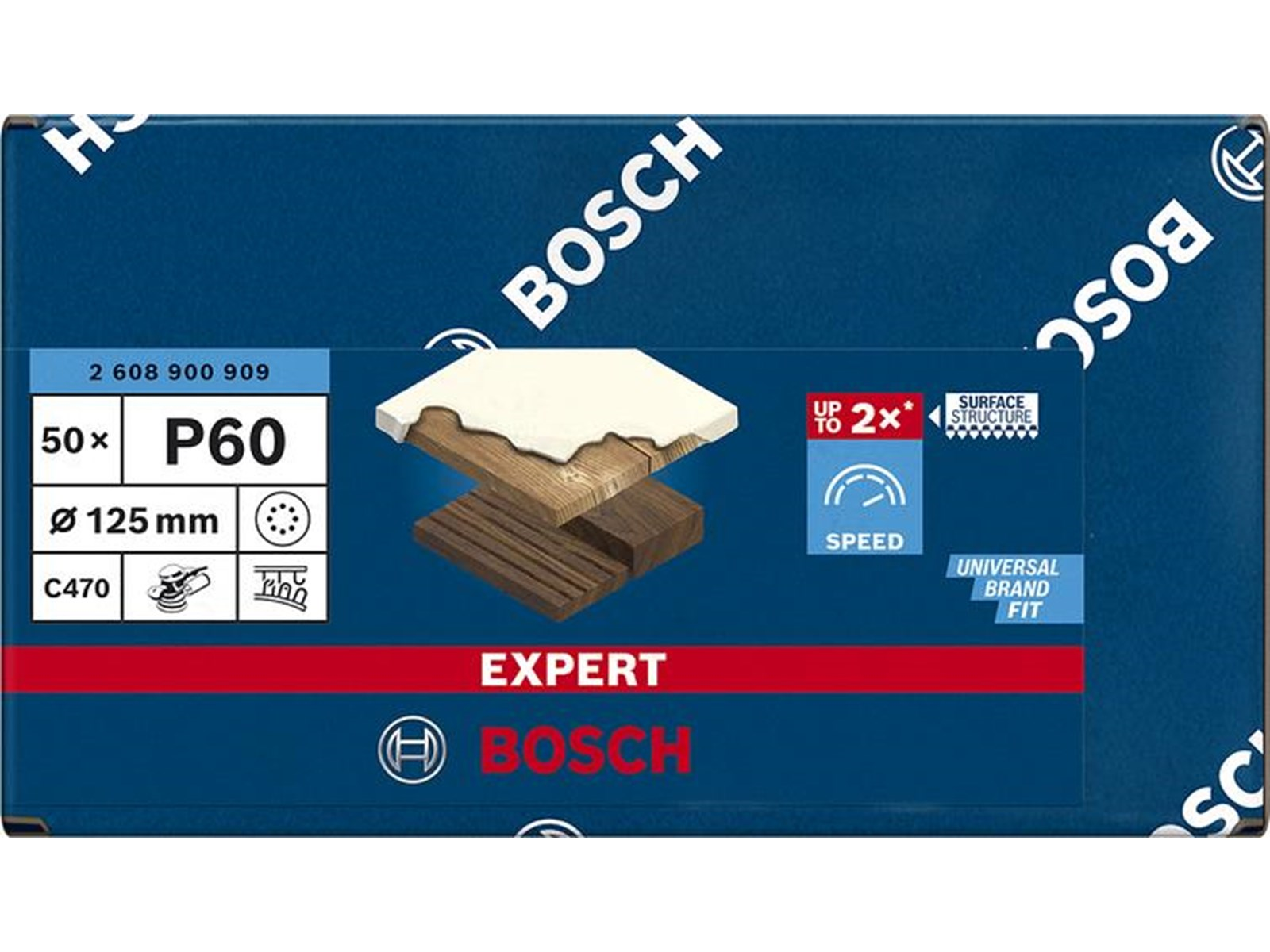 Bosch SLIBEBLAD EXC 125MM K60 8H 50 STK