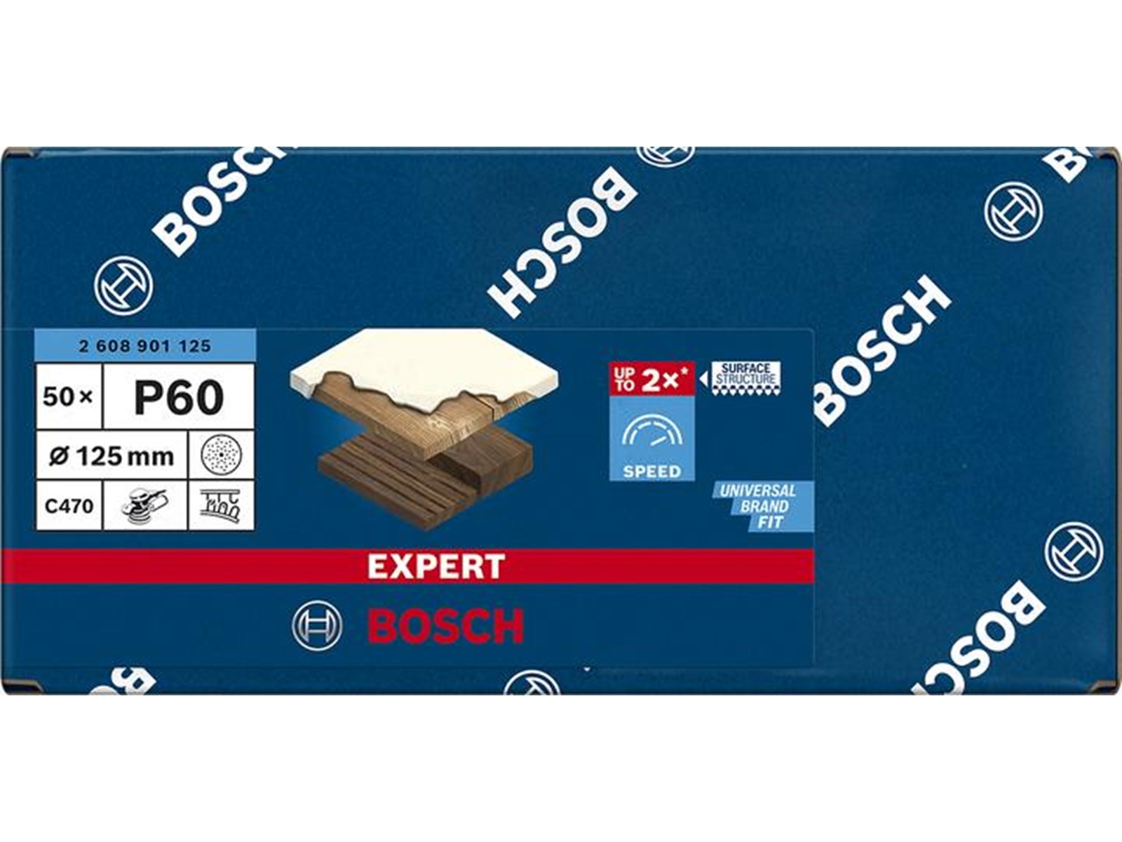 Bosch SLIBEBLAD EXC 125MM K60 MULTI 5 STK