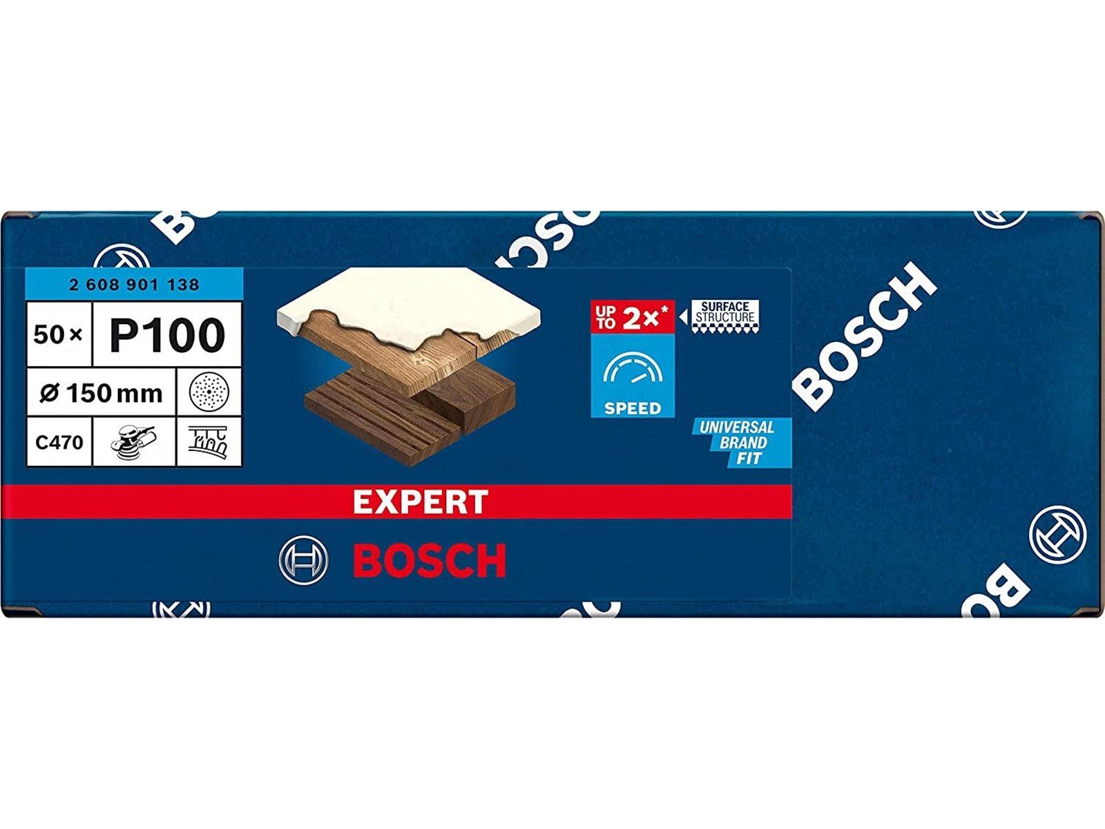 Bosch SLIBEBLAD EXC 150MM K100 MULTI 50 STK