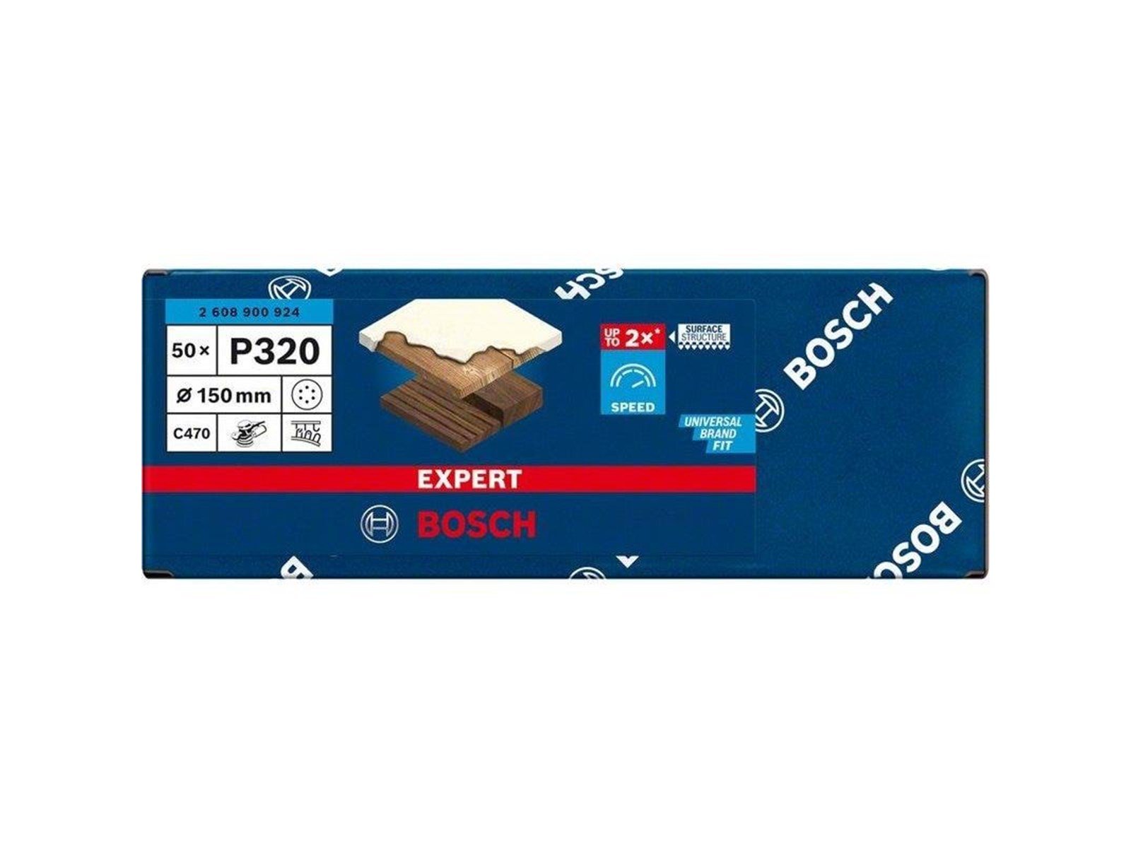 Bosch SLIBEBLAD EXC 150MM K320 6H 50 STK