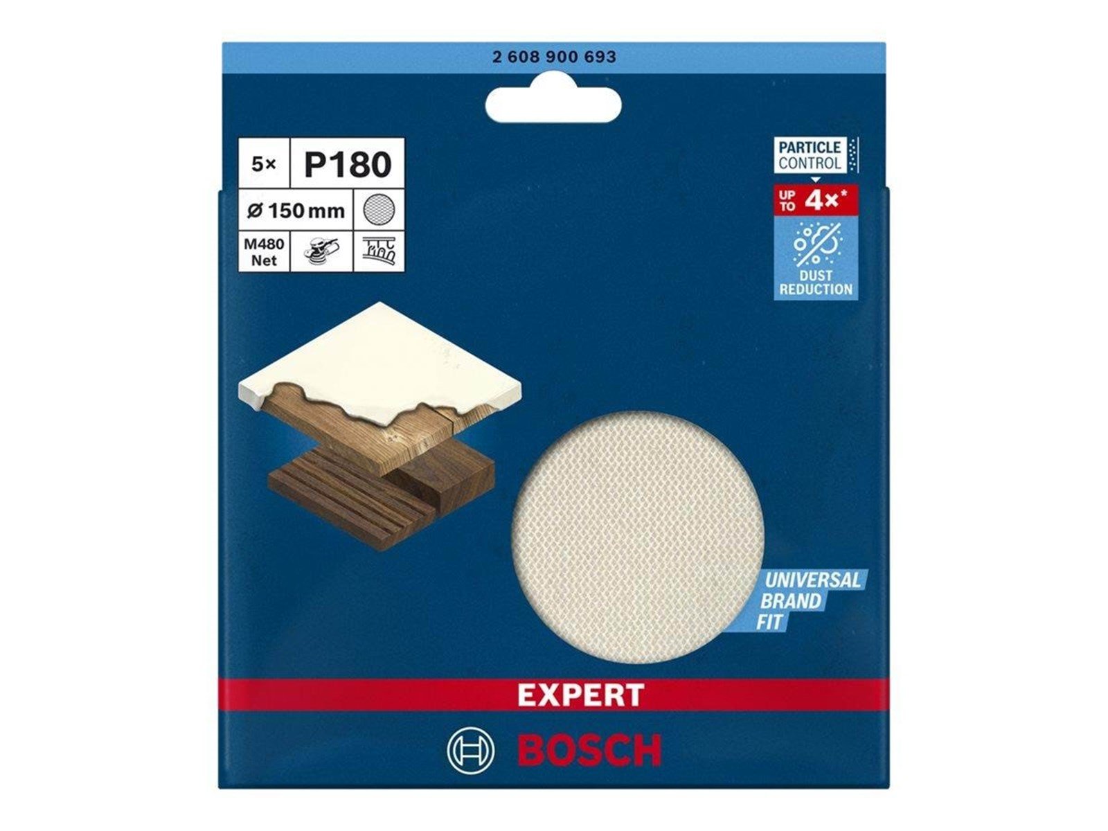 Bosch SLIBEBLAD EXC 150MM NET K180 5 STK