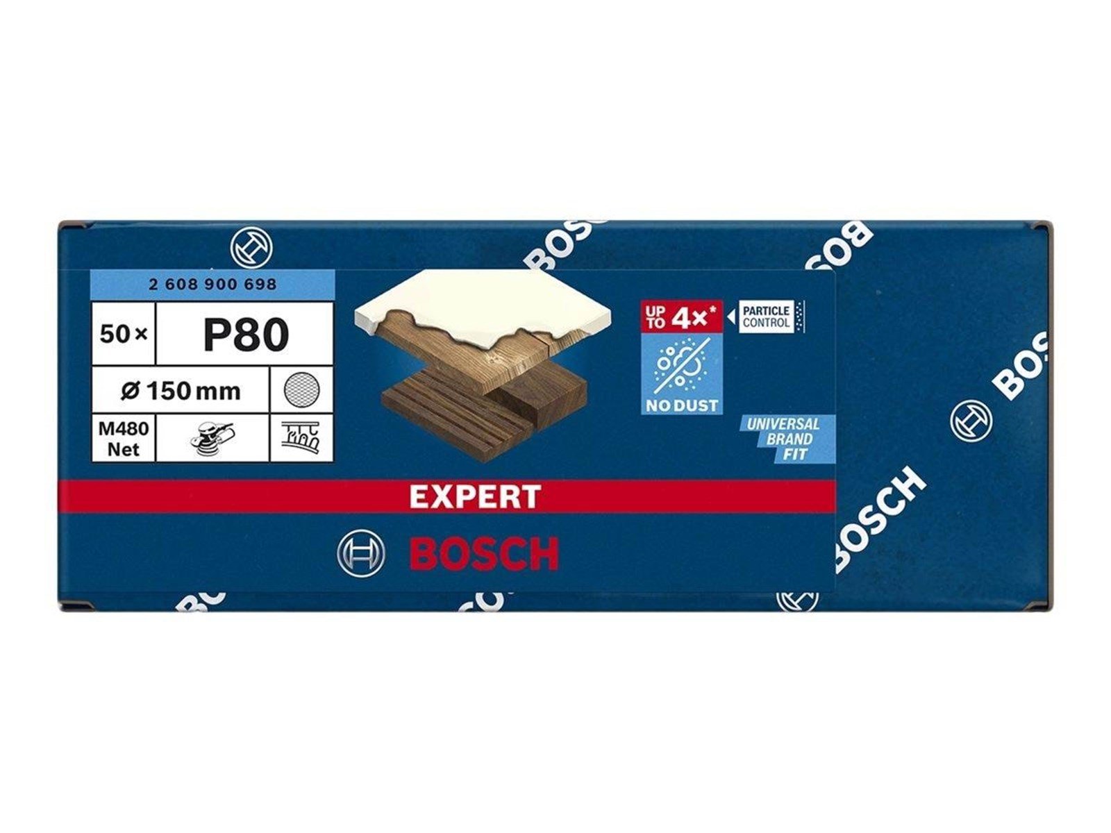 Bosch SLIBEBLAD EXC 150MM NET K80 50 STK