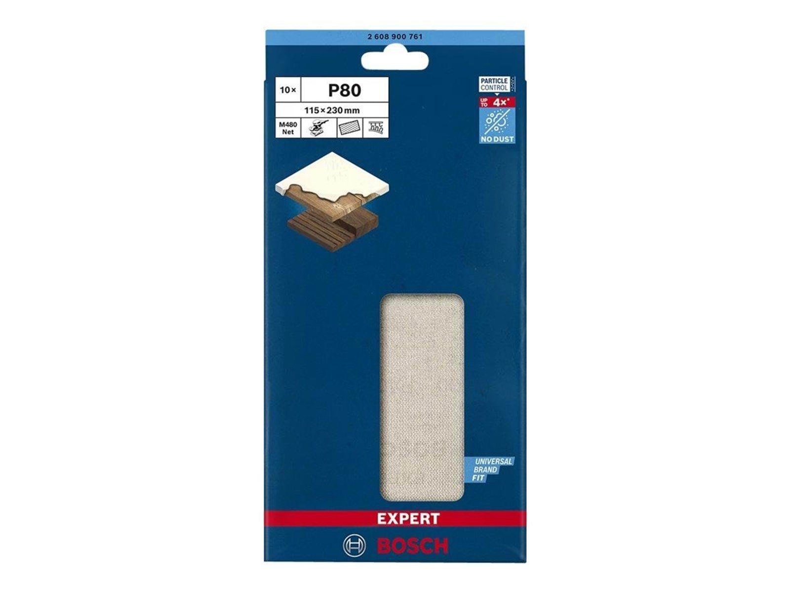 Bosch SLIBEBLAD PLAN 115X230MM NET K80 10 STK