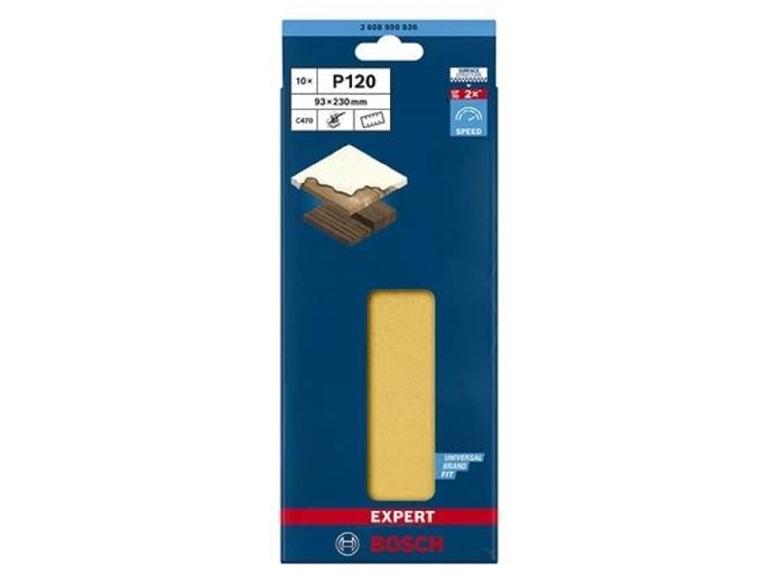 Bosch SLIBEBLAD PLAN 93X230MM K120 8H 10 STK