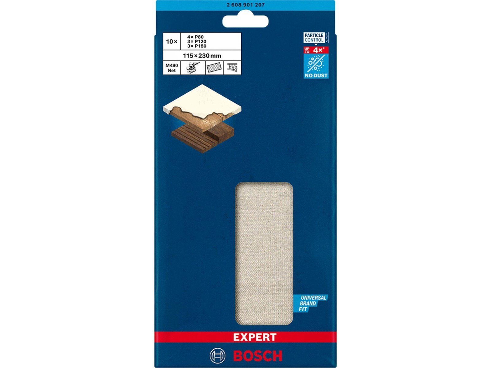 Bosch sanding sheet set plan 115x230mm net 10 pcs