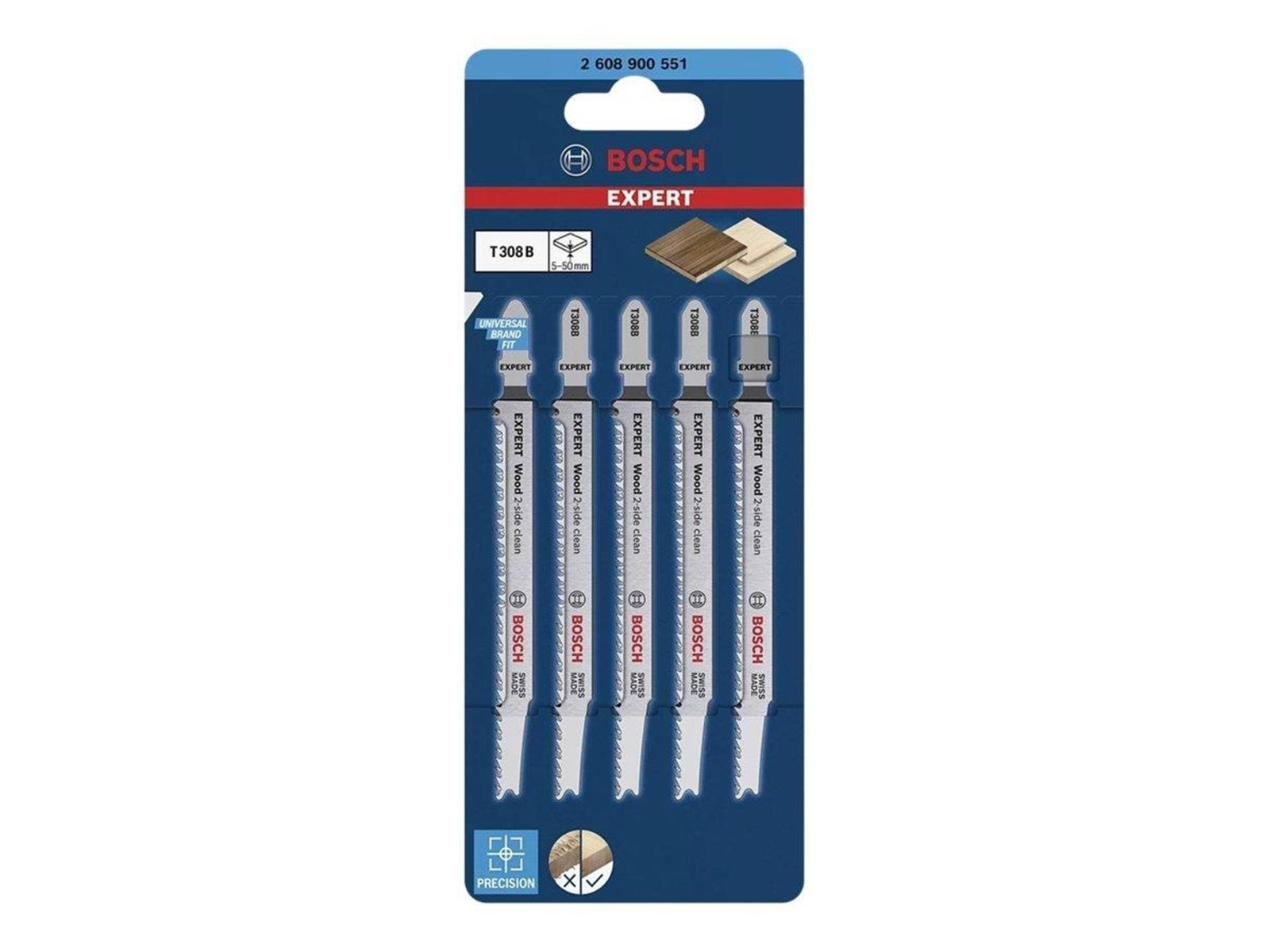 Bosch STIKSAVKLINGE T308B WOOD 5 STK