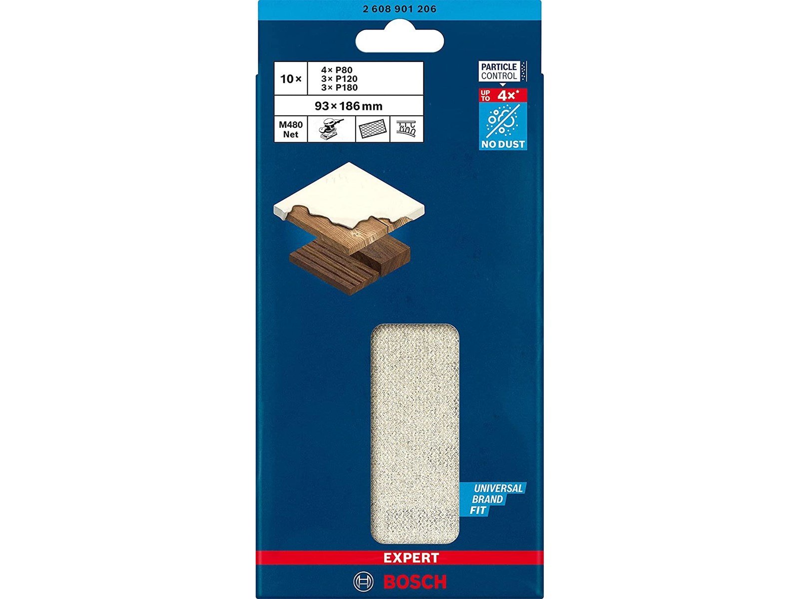 Bosch sanding sheet set plan 93x186mm net 10 pcs