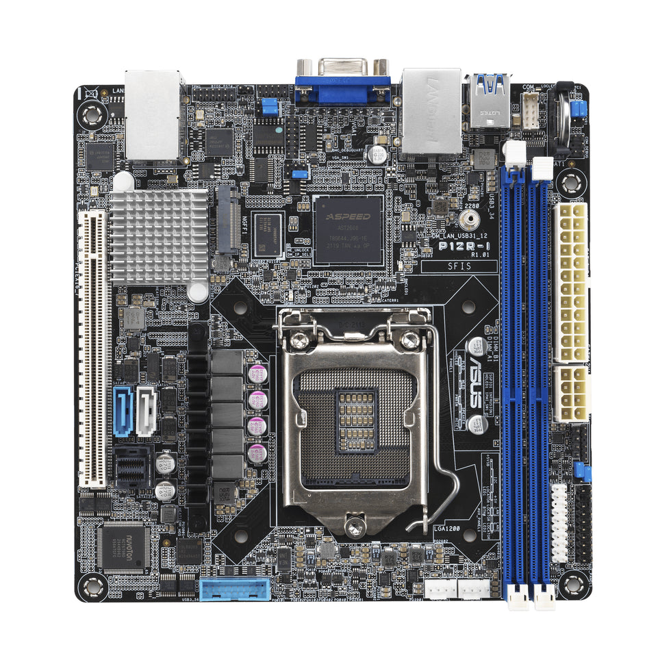 ASUS P12R-I/ASMB10  mini-ITX  1x LGA 1200 DDR4  2x1G