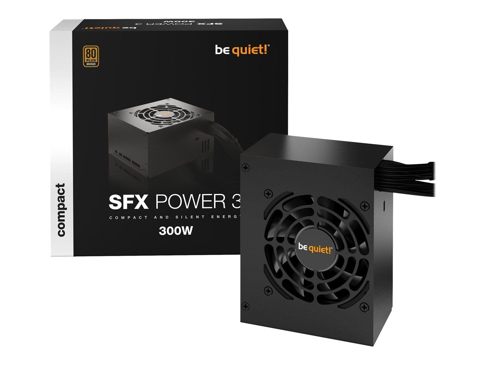 be quiet! SFX Power 3 Netzteile - 300 Watt - 80 mm - ATX - 80 Plus Bronze zertifiziert