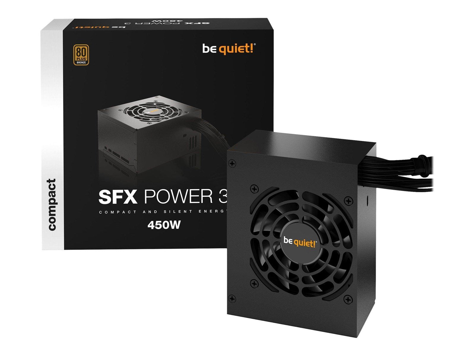 be quiet! SFX Power 3 Netzteile - 450 Watt - 80 mm - ATX - 80 Plus Bronze zertifiziert