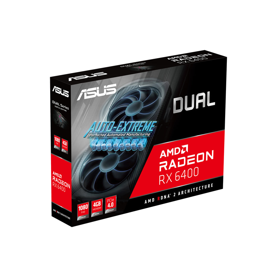 ASUS DUAL-RX6400-4G                   (4GB,HDMI,DP,Active)