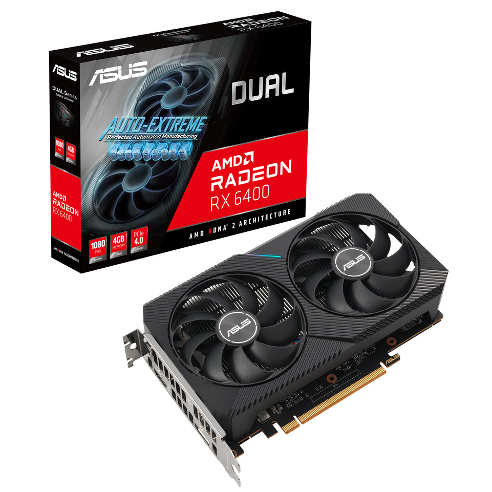 ASUS DUAL-RX6400-4G                   (4GB,HDMI,DP,Active)