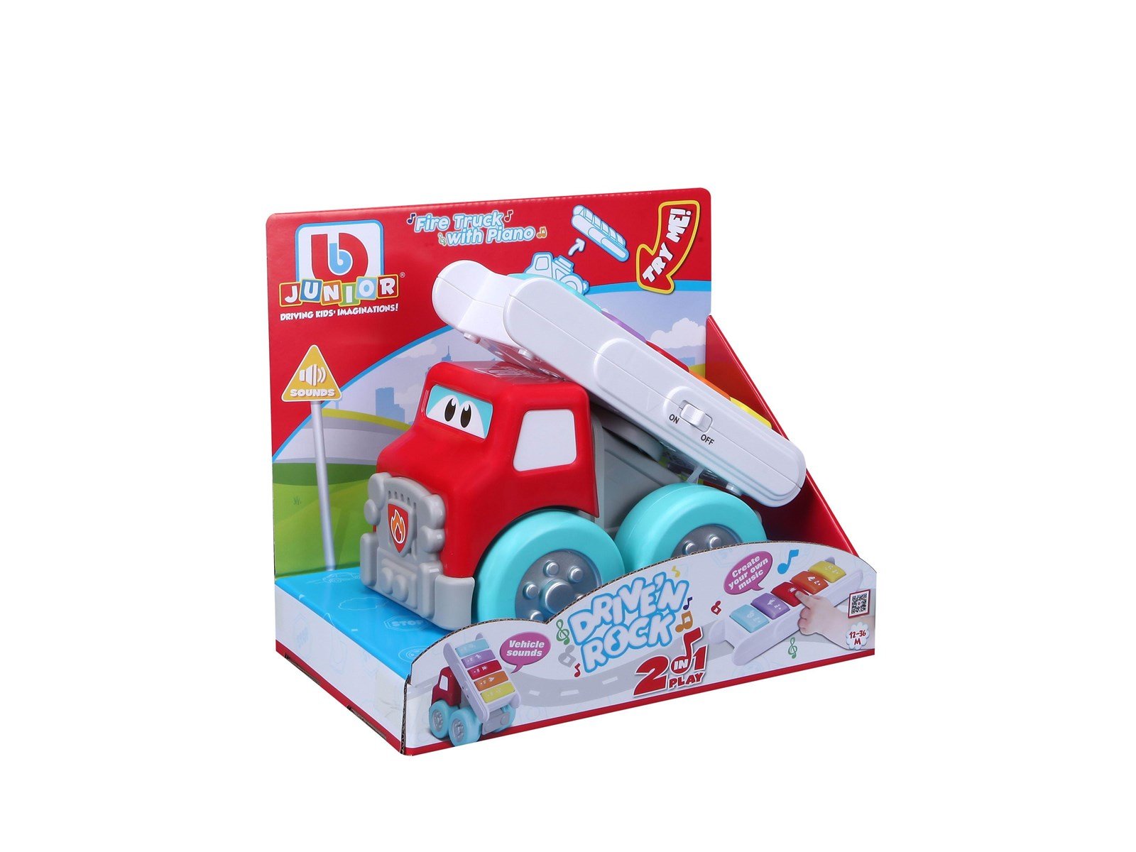 BB Junior Drive'N Rock Fire Truck