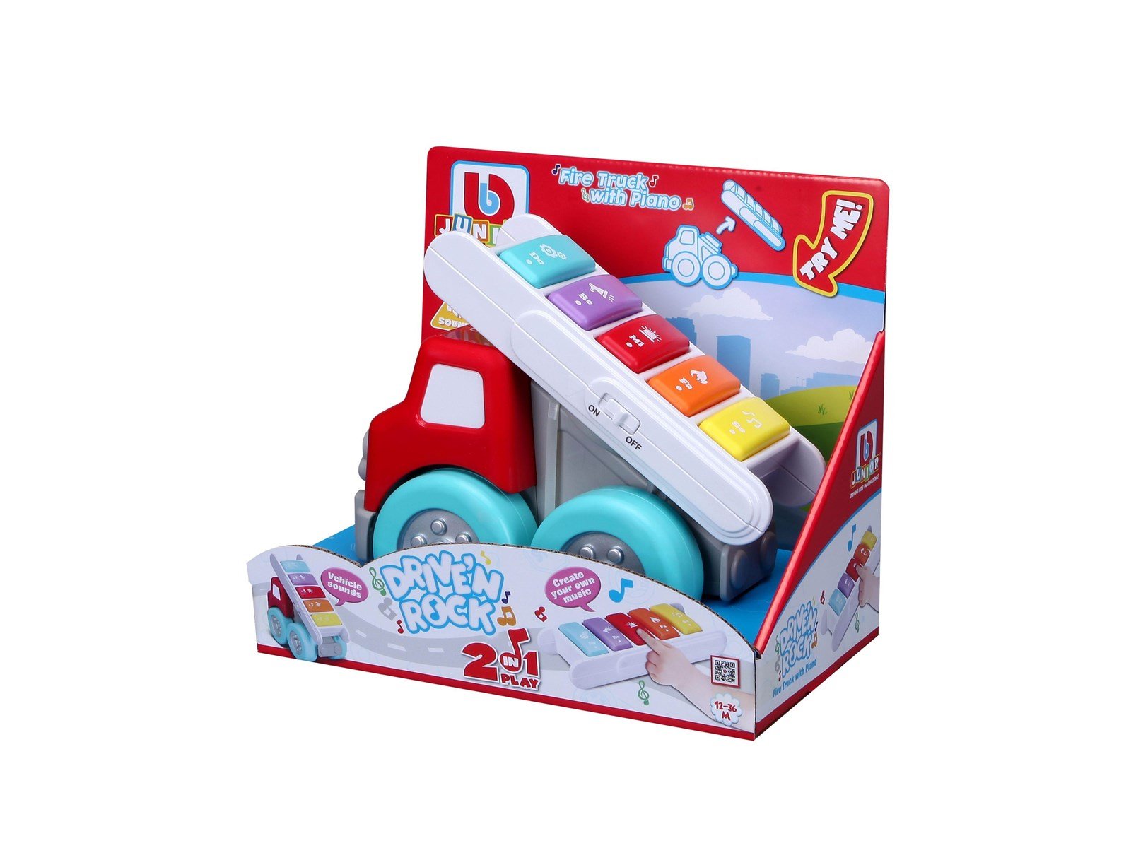 BB Junior Drive'N Rock Fire Truck